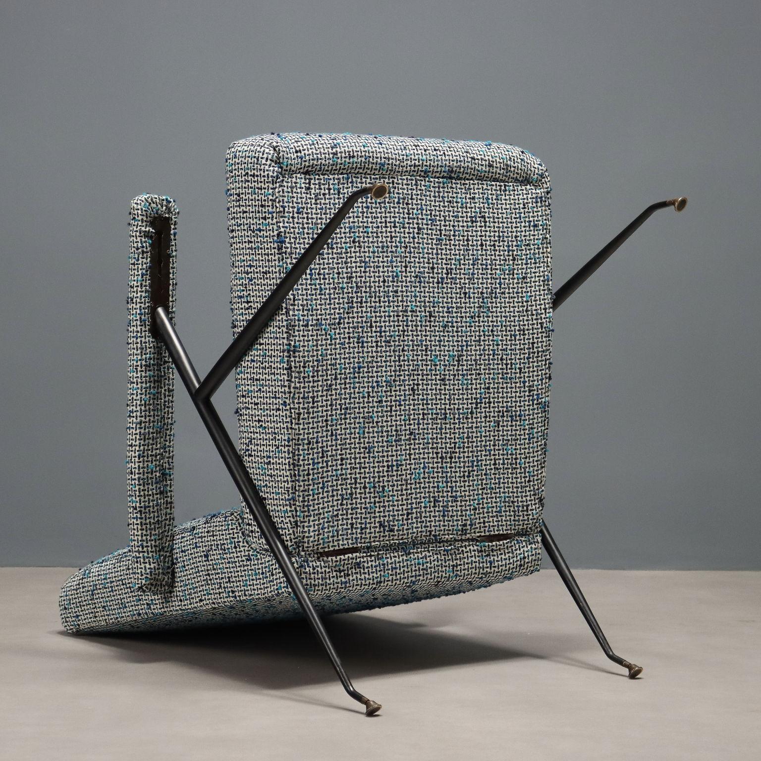 50s-60s Vintage Recliner Armchair For Sale 3