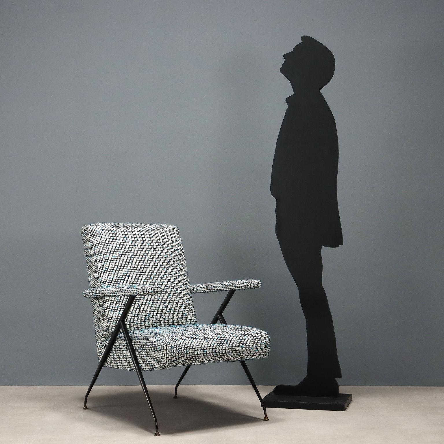 Mid-Century Modern 50s-60s Vintage Recliner Armchair For Sale
