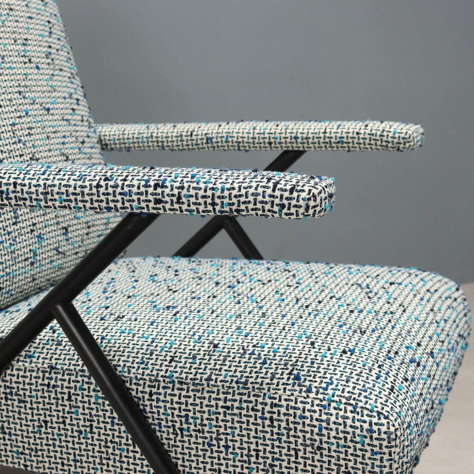 Mid-20th Century 50s-60s Vintage Recliner Armchair For Sale