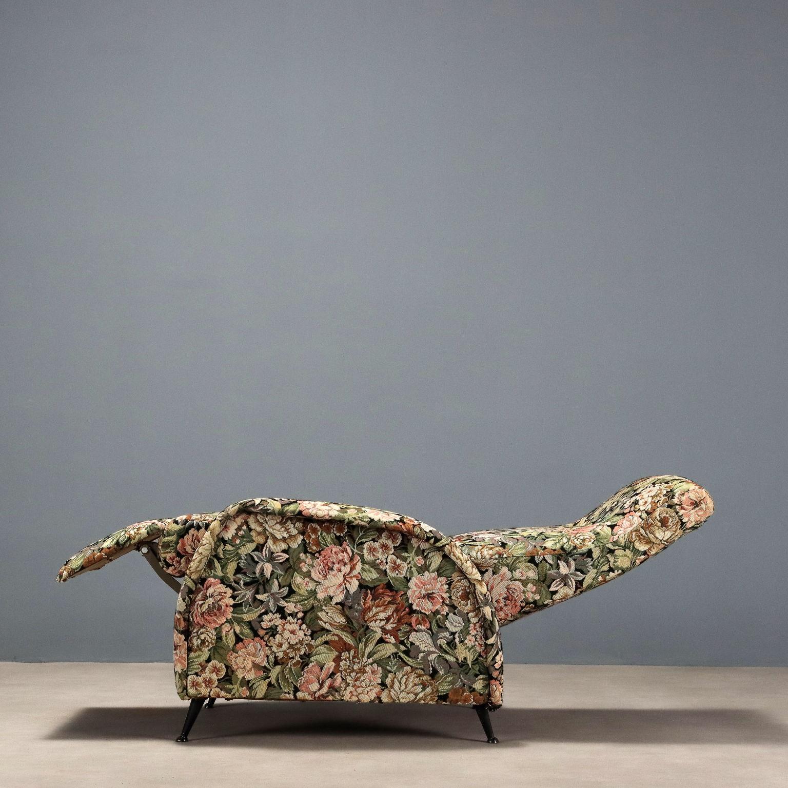 Italian Vintage Recliner Armchair 1960s For Sale
