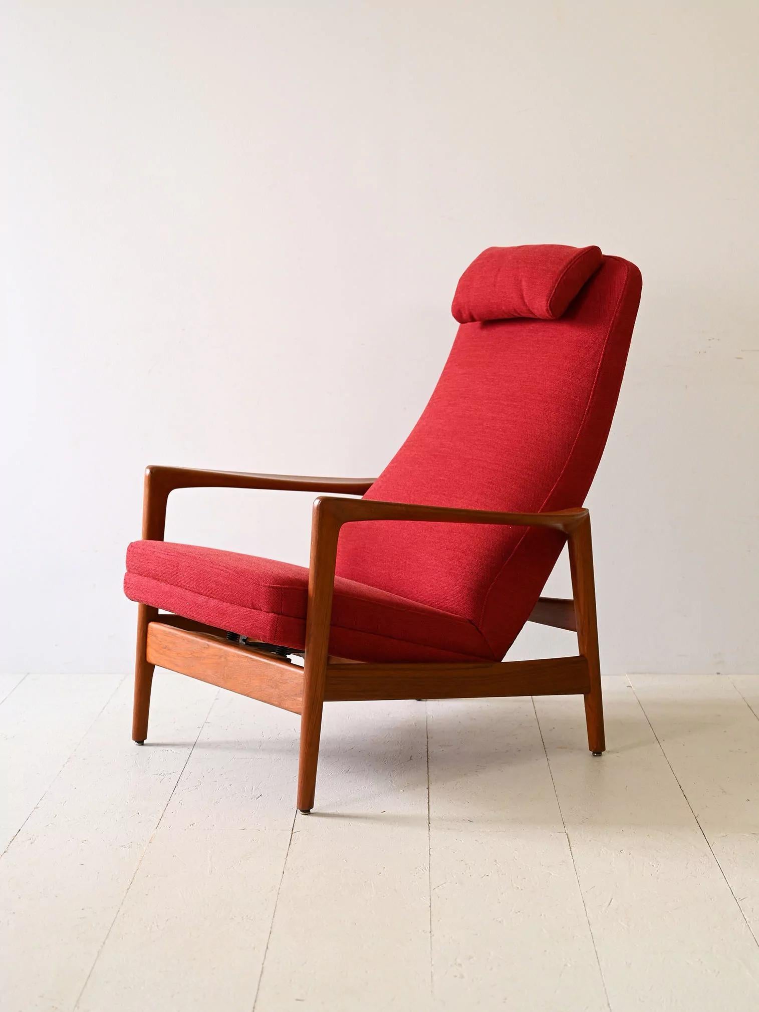 Vintage reclining armchair by Folke Ohlsson For Sale 3