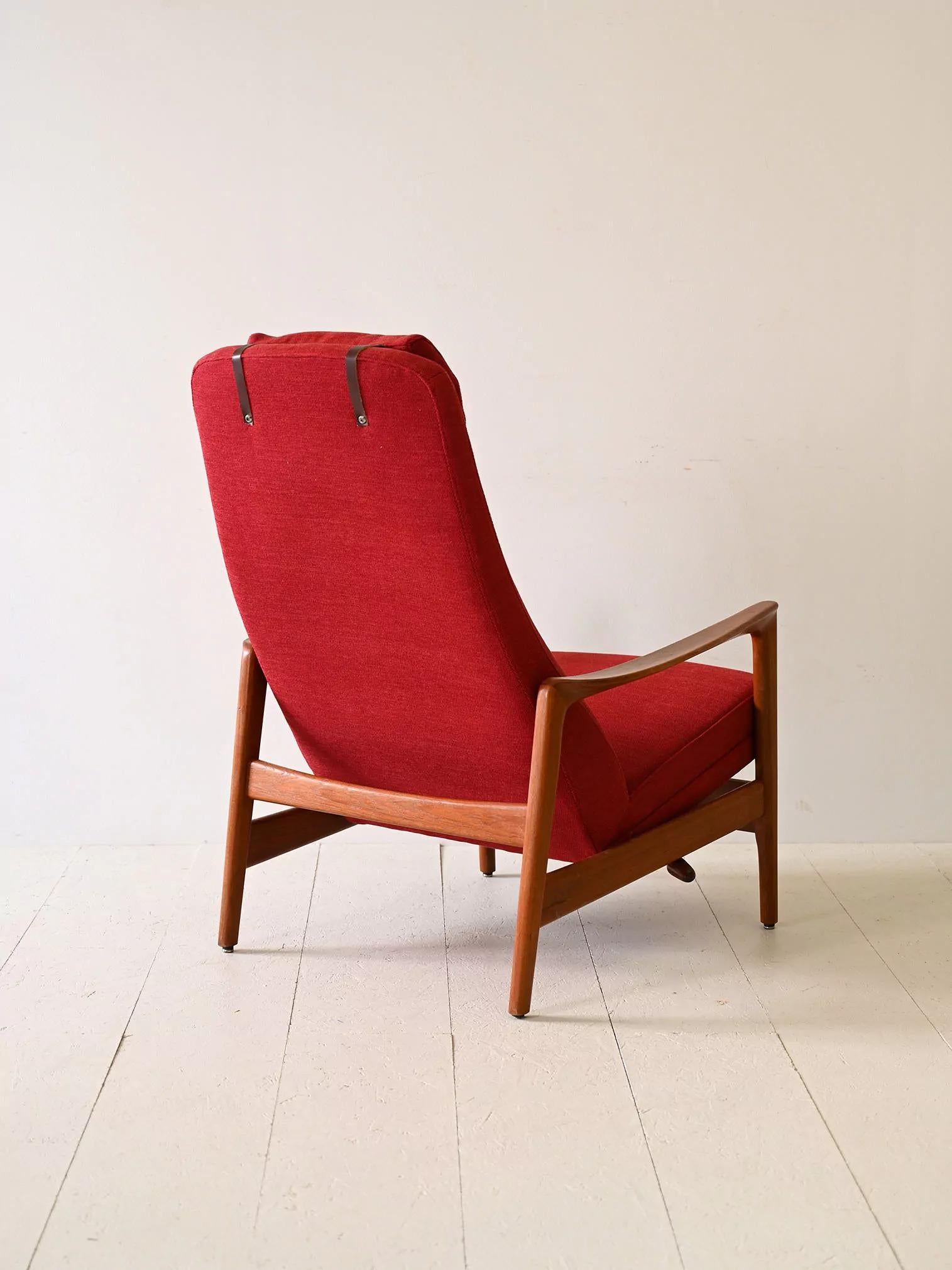 Vintage reclining armchair by Folke Ohlsson For Sale 2