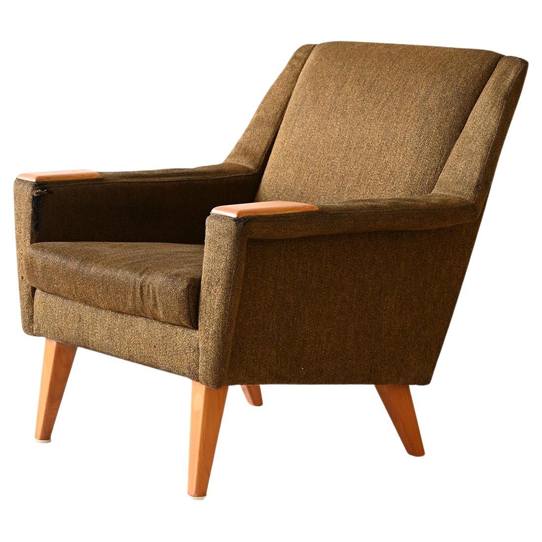 Vintage Scandinavian armchair with original fabric