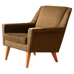 Vintage Scandinavian armchair with original fabric