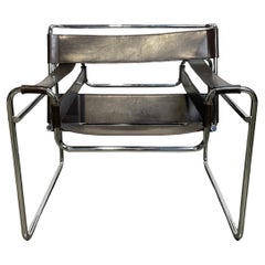 Poltrona wassily in pelle marrone Gavina spa