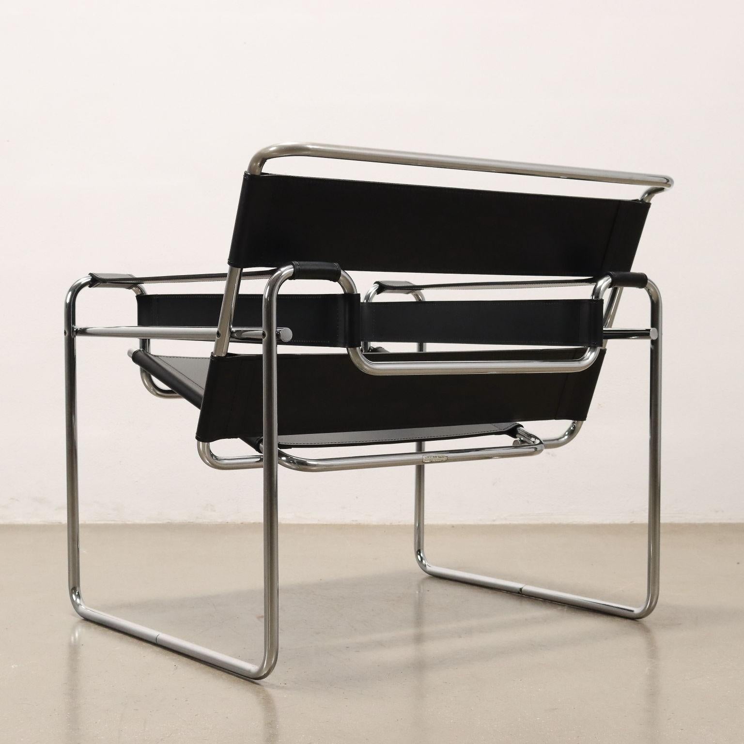 Marcel Breuer 'Wassily' Armchair for Gavina 1970s For Sale 8