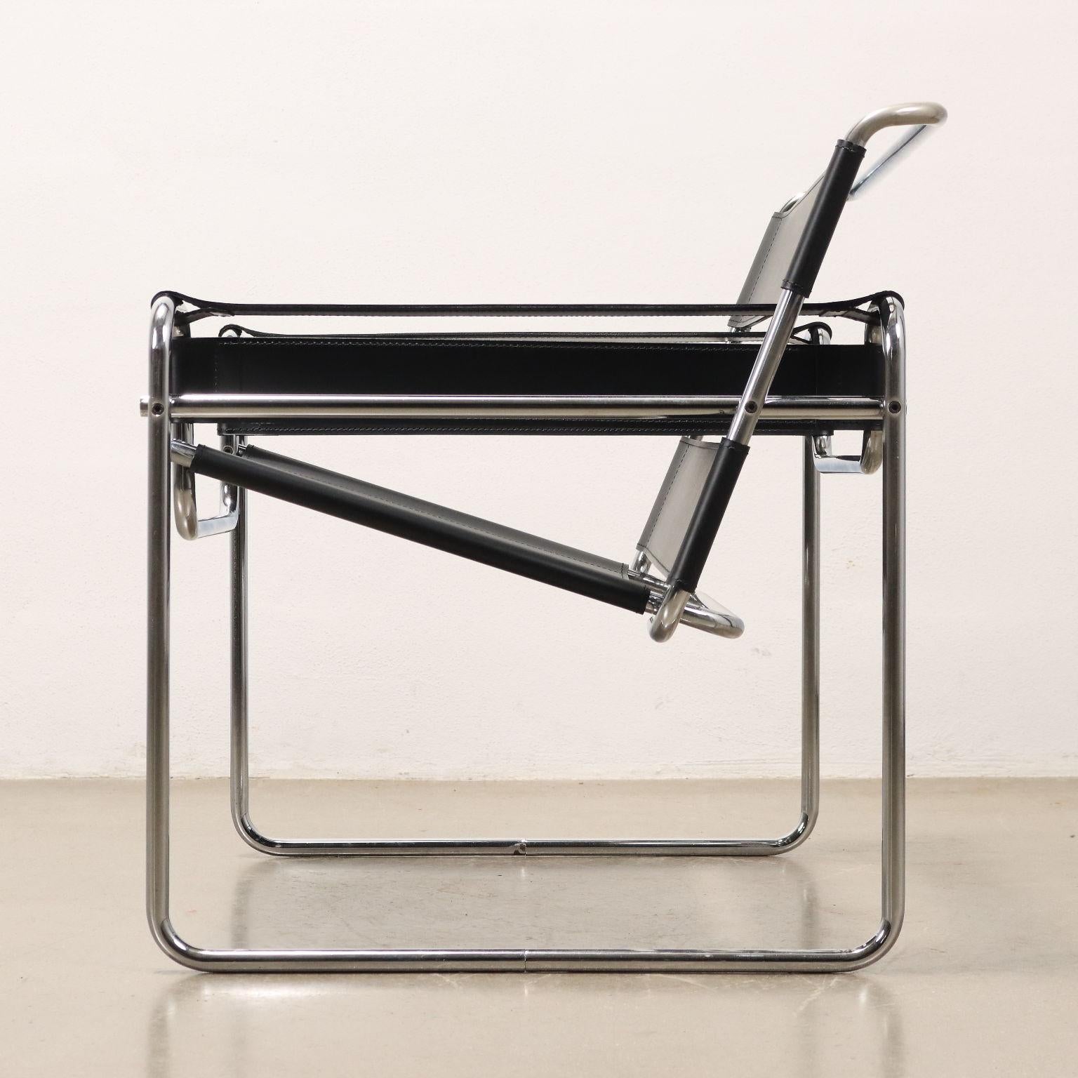 Marcel Breuer 'Wassily' Sessel für Gavina 1970er Jahre (Moderne der Mitte des Jahrhunderts)