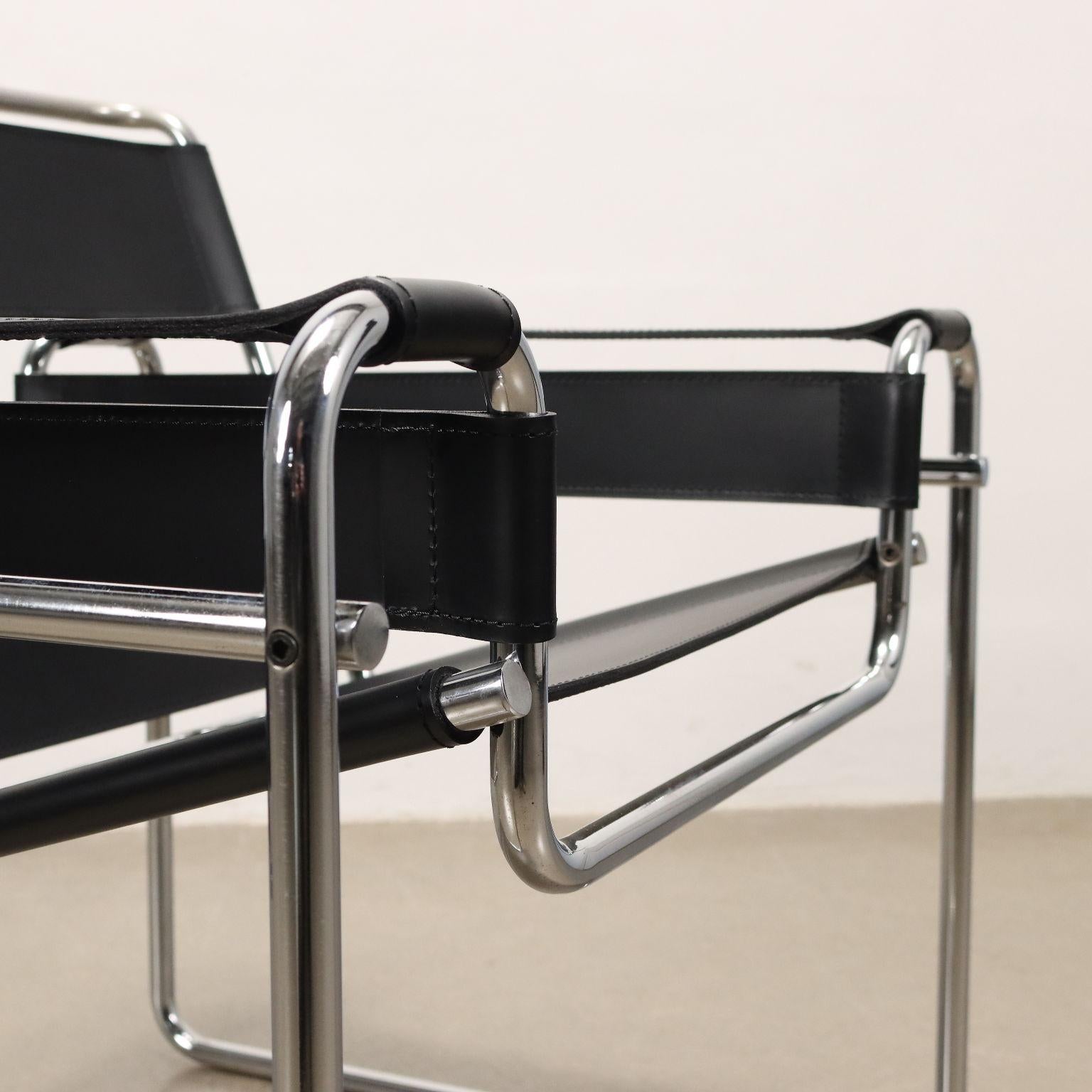 Marcel Breuer 'Wassily' Armchair for Gavina 1970s For Sale 1