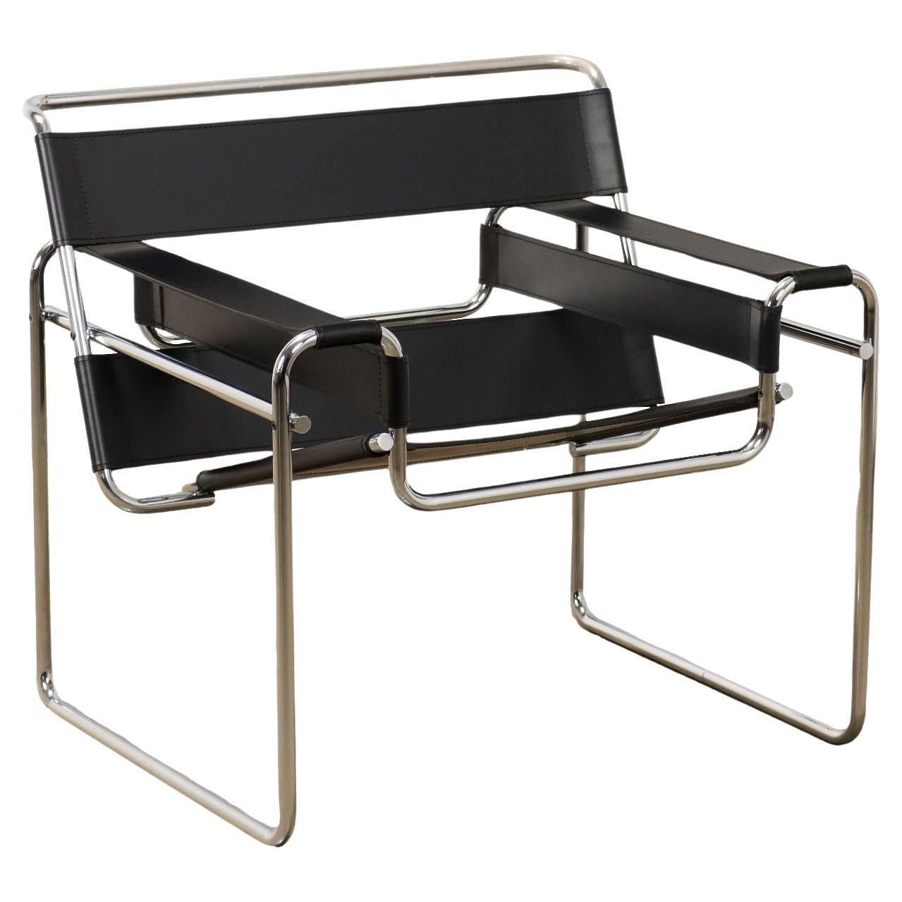Sillón 'Wassily' de Marcel Breuer para Gavina Años 70