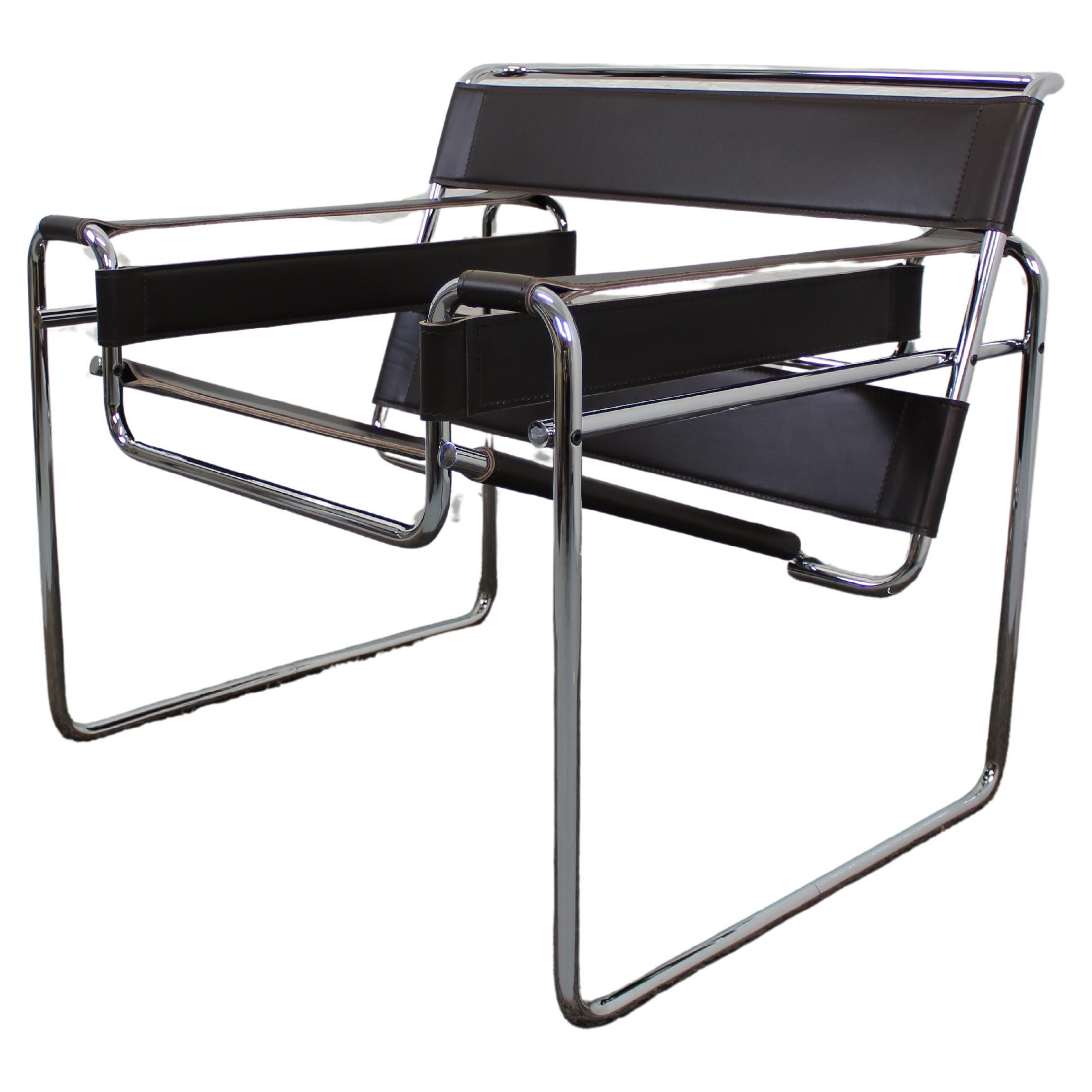 Fauteuil Wassily Brown Marcel Breuer Knoll