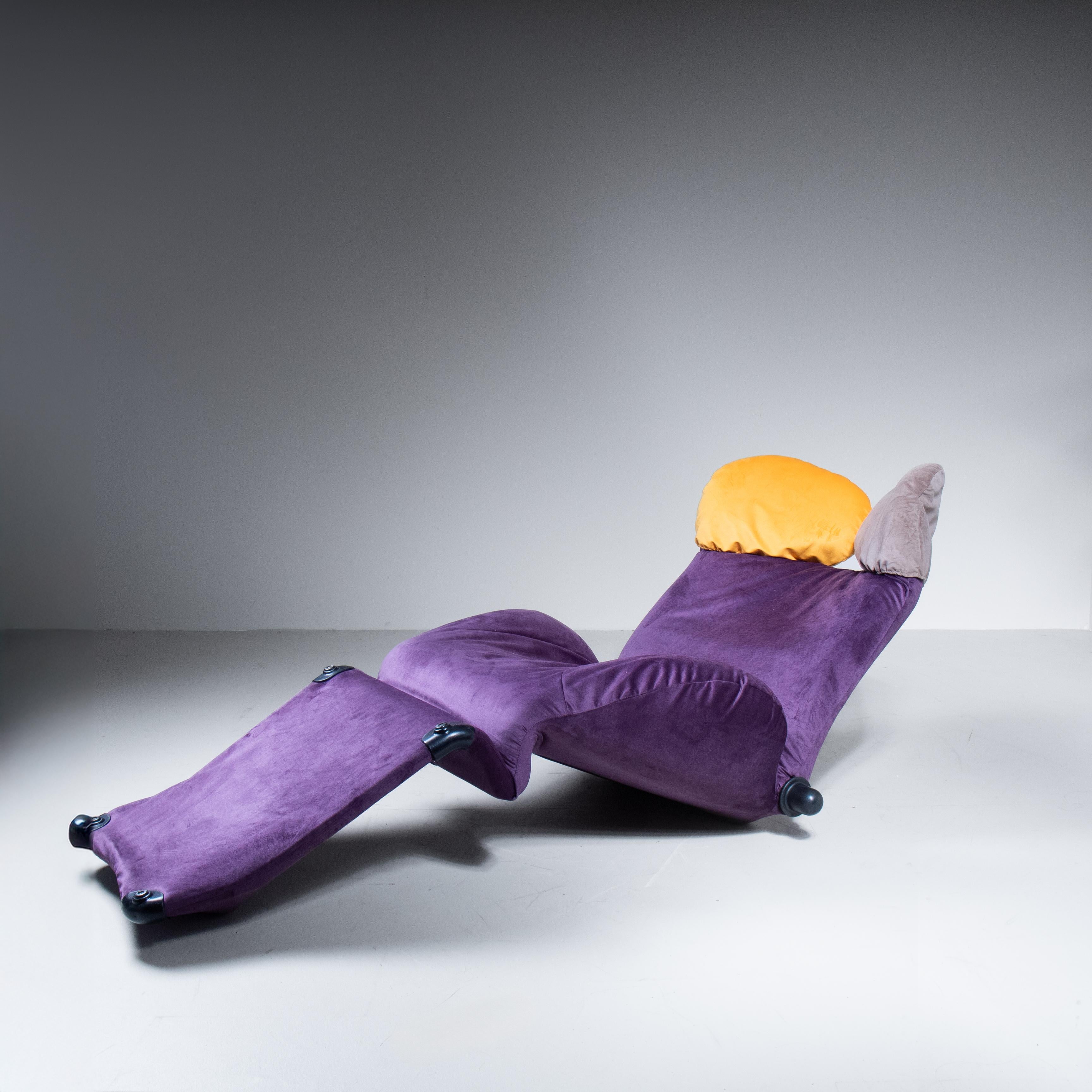 Italian Wink armchair, Toshiyuki Kita, Cassina, 1980 For Sale