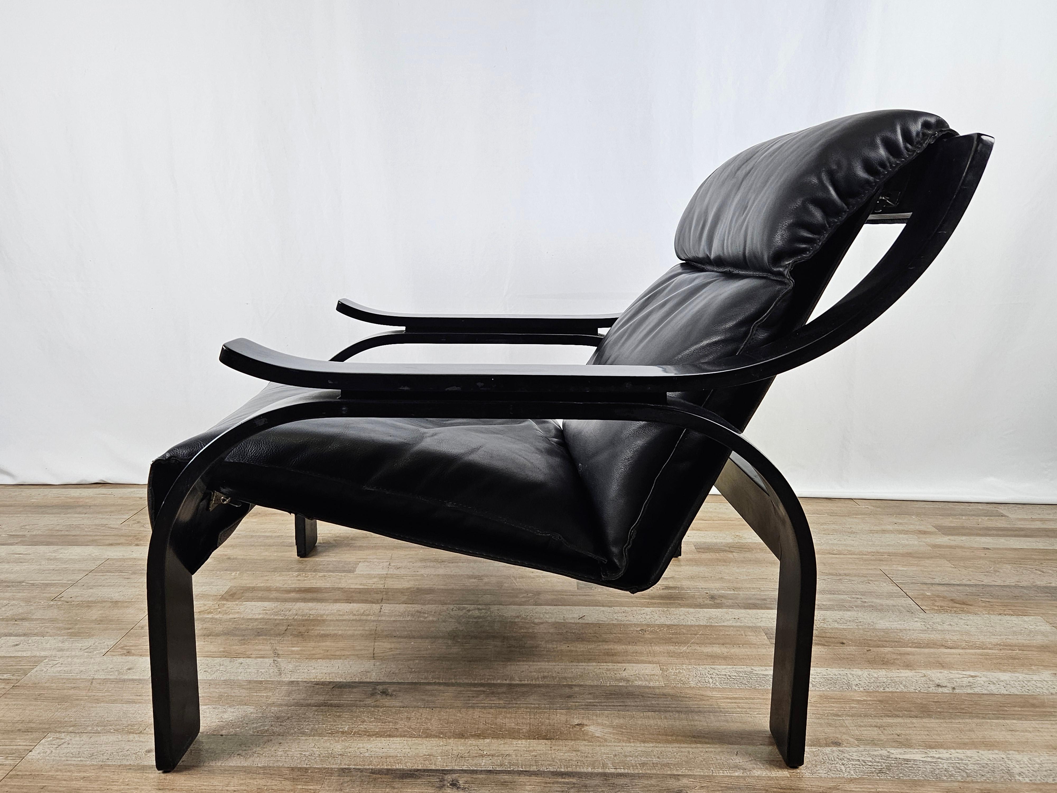 Woodline armchair by Marco Zanuso for Arflex, 1964 In Good Condition For Sale In Premariacco, IT