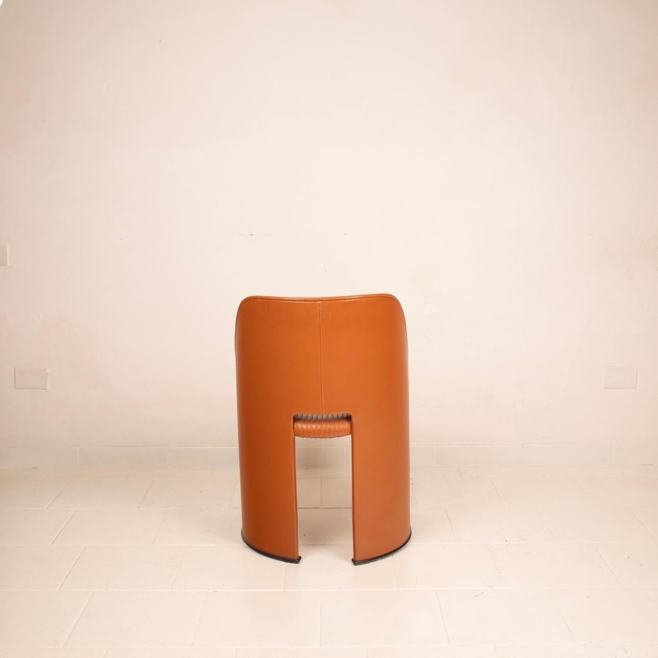 Artona Leather Armchair by Afra and Tobia Scarpa for Maxalto For Sale 9