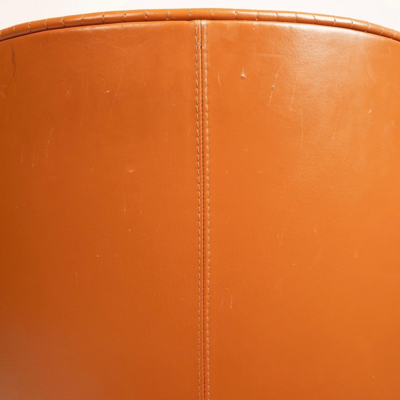 Late 20th Century Artona Leather Armchair by Afra and Tobia Scarpa for Maxalto For Sale
