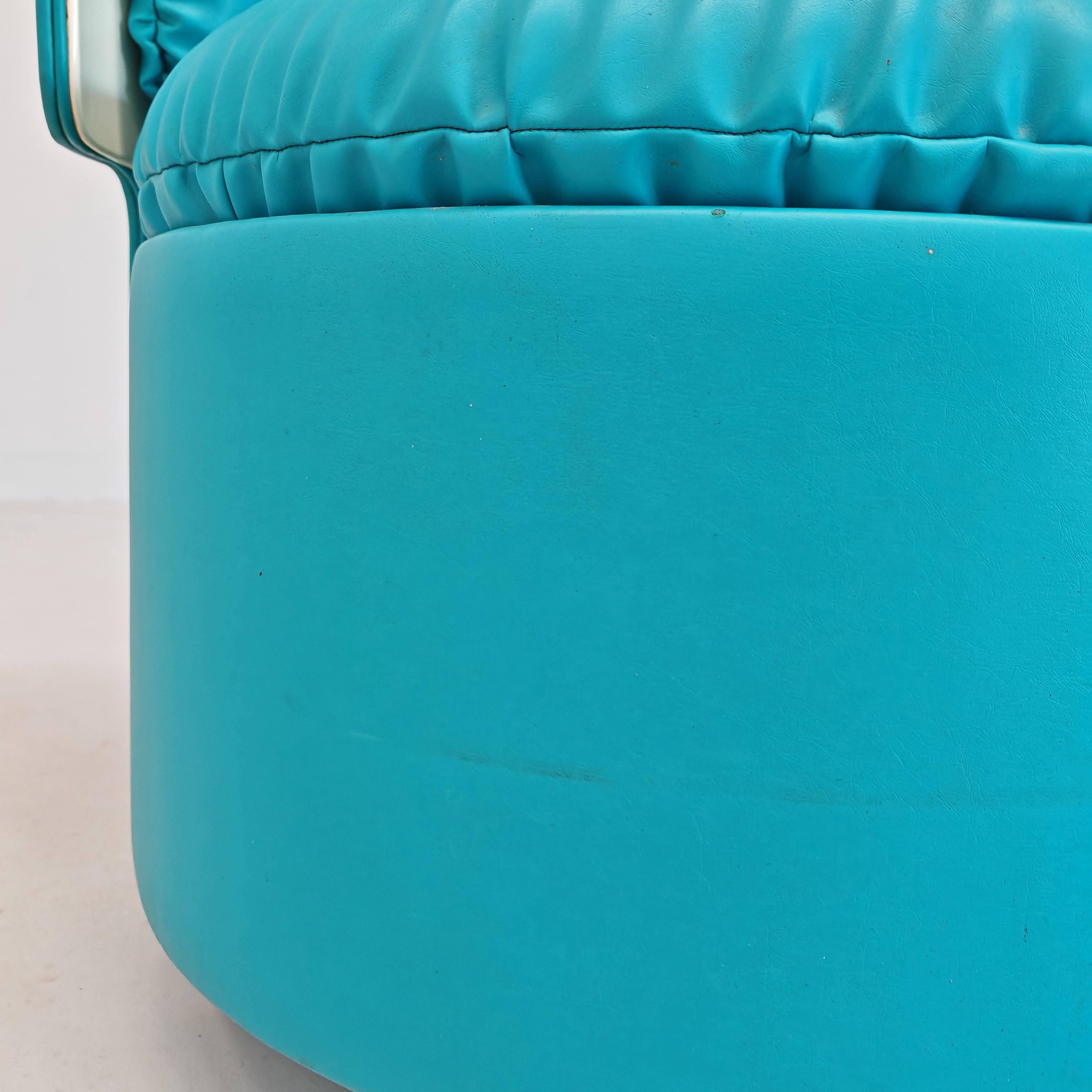Poltroncina da camera Celeste anni 70 Dilly Dally di Massoni per Frau im Angebot 3