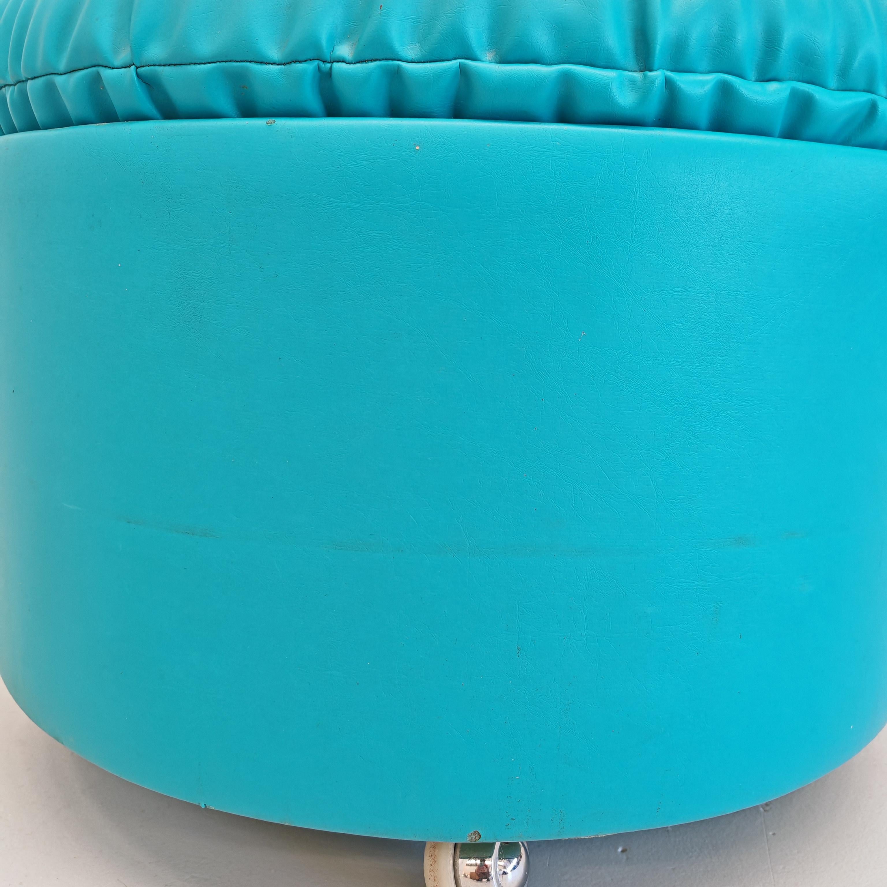 Poltroncina da camera Celeste anni 70 Dilly Dally di Massoni per Frau im Angebot 4