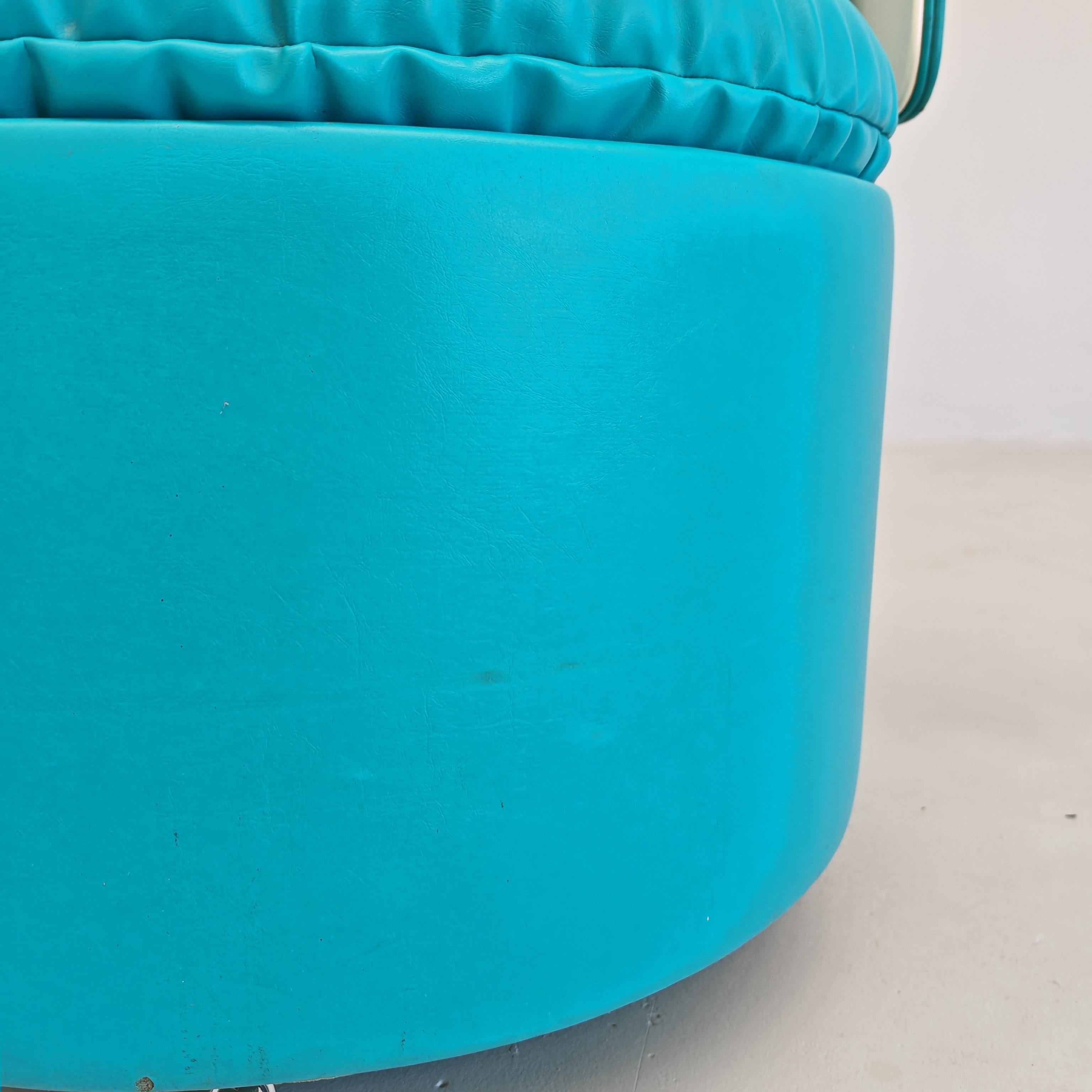 Poltroncina da camera Celeste anni 70 Dilly Dally di Massoni per Frau im Angebot 5
