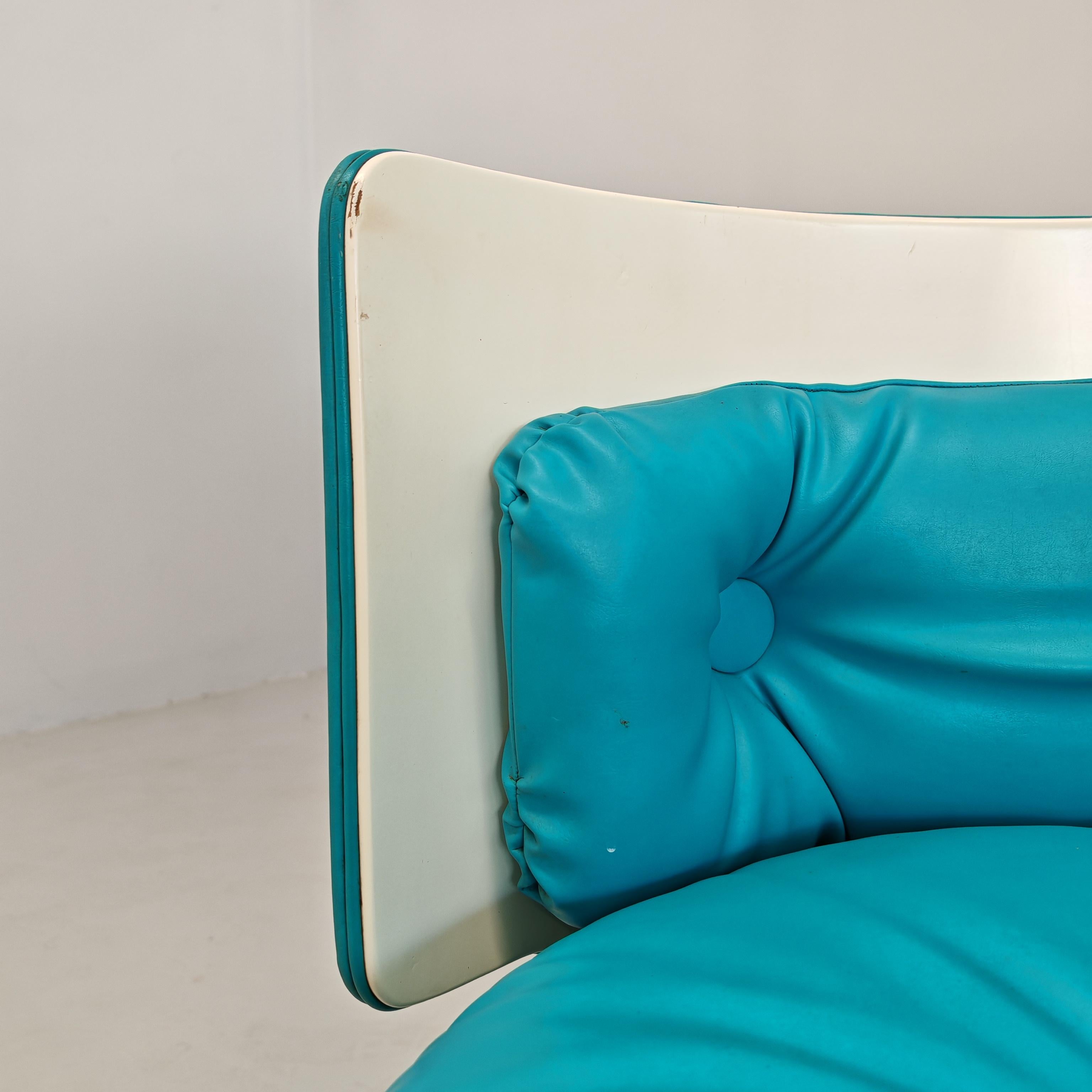 Poltroncina da camera Celeste anni 70 Dilly Dally di Massoni per Frau (Sonstiges) im Angebot