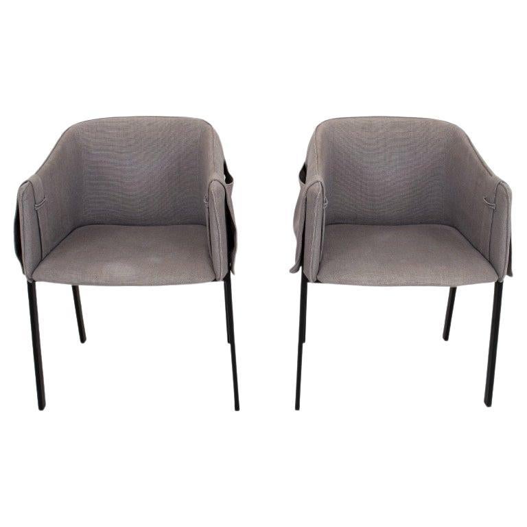 Poltroncina Italian Modernist "Grace" Armchairs, 2 For Sale