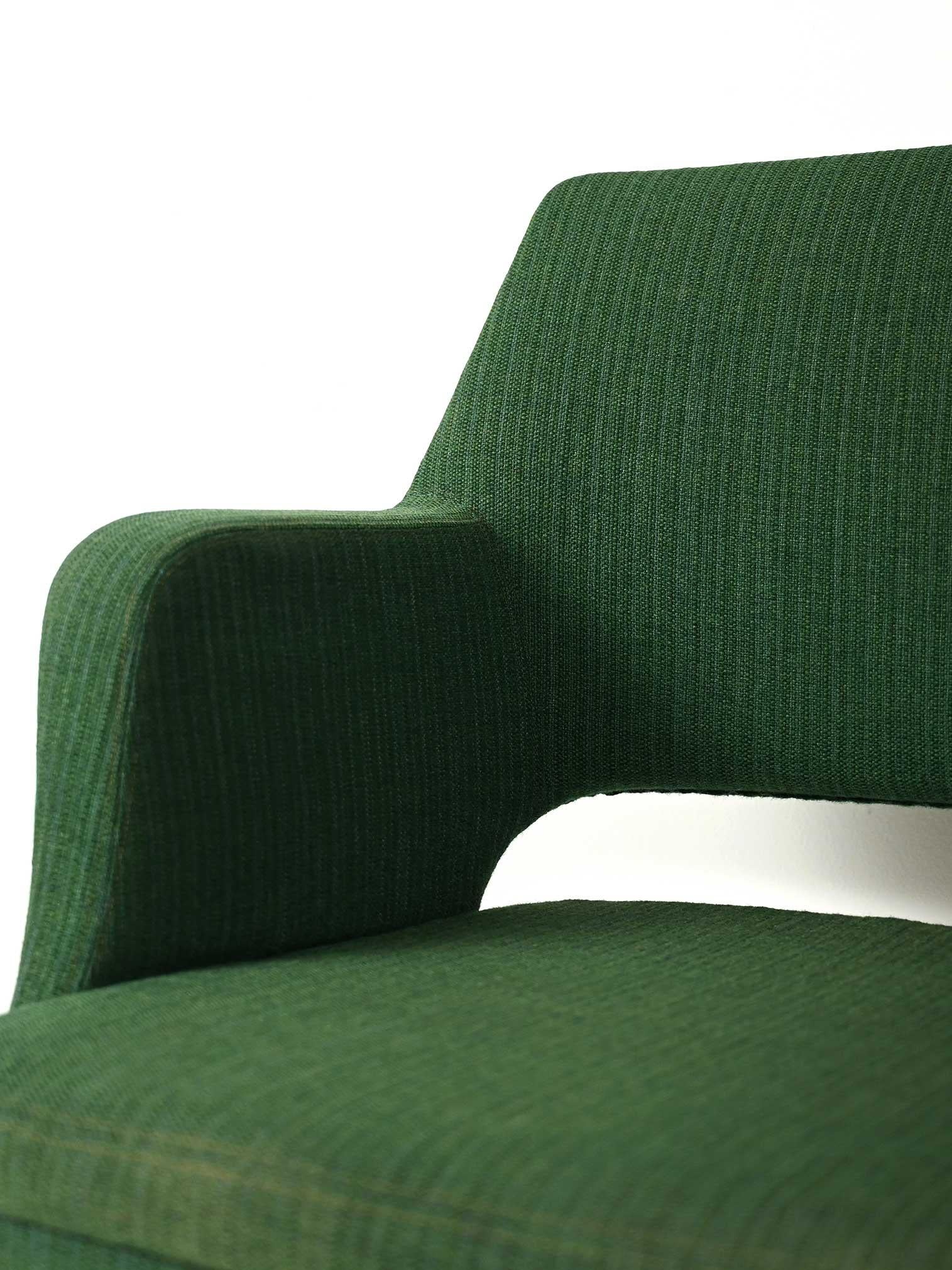 Poltroncina Oslosund di Kinnarps verde foresta anni '50 Bon état - En vente à Brescia, IT