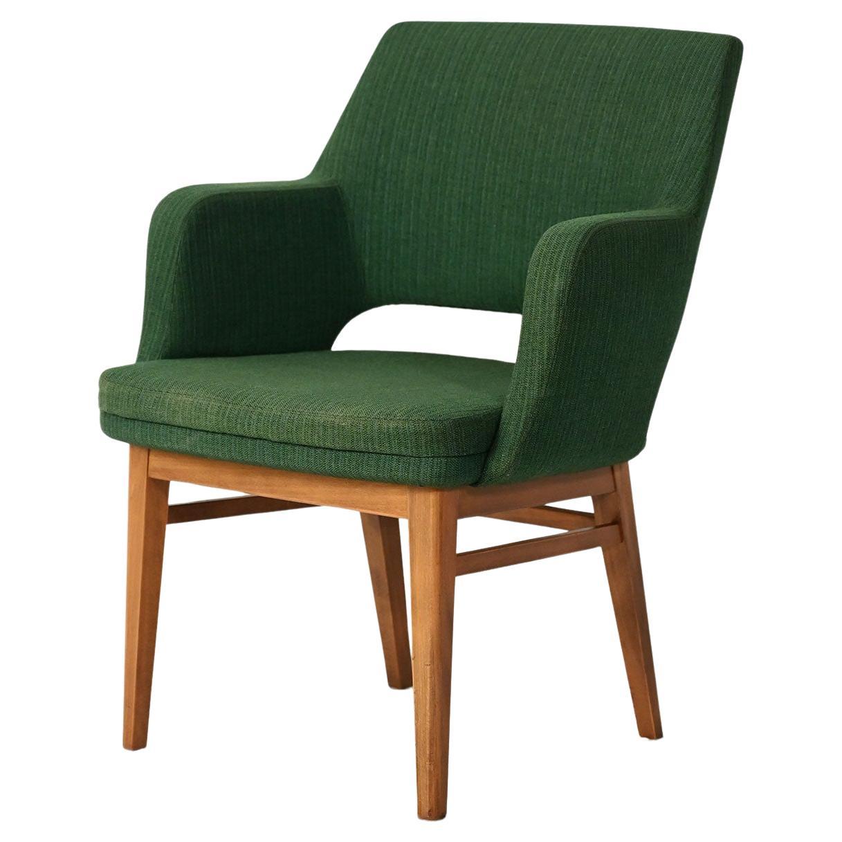 Poltroncina Oslosund di Kinnarps verde foresta anni 
50 en vente