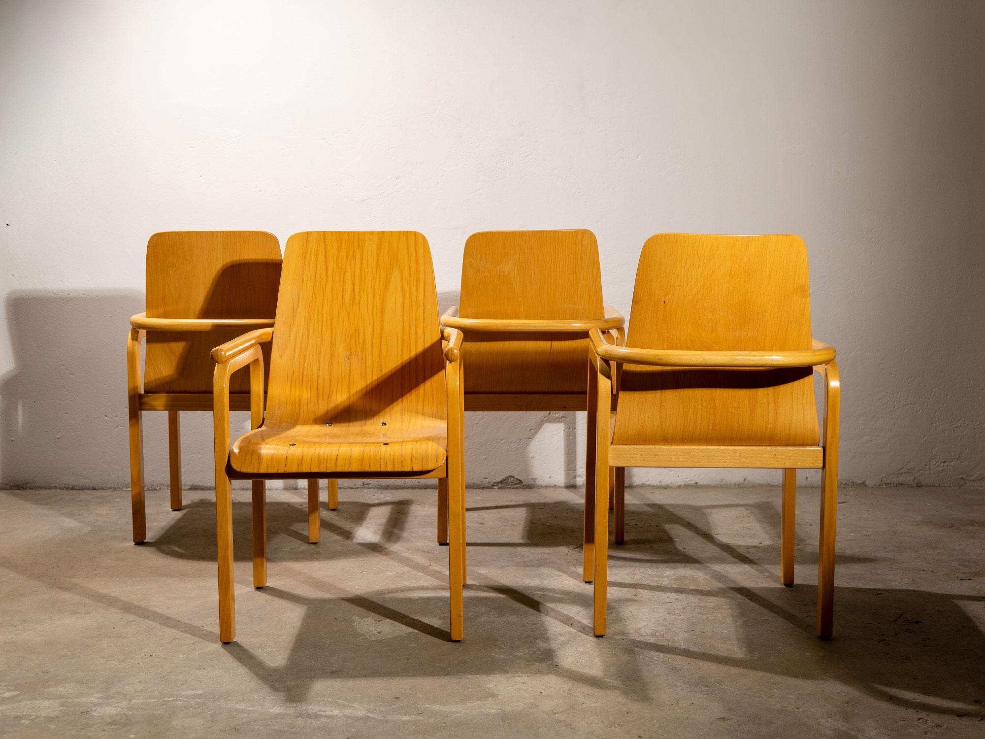 20th Century Poltroncine in legno - anni '80 For Sale