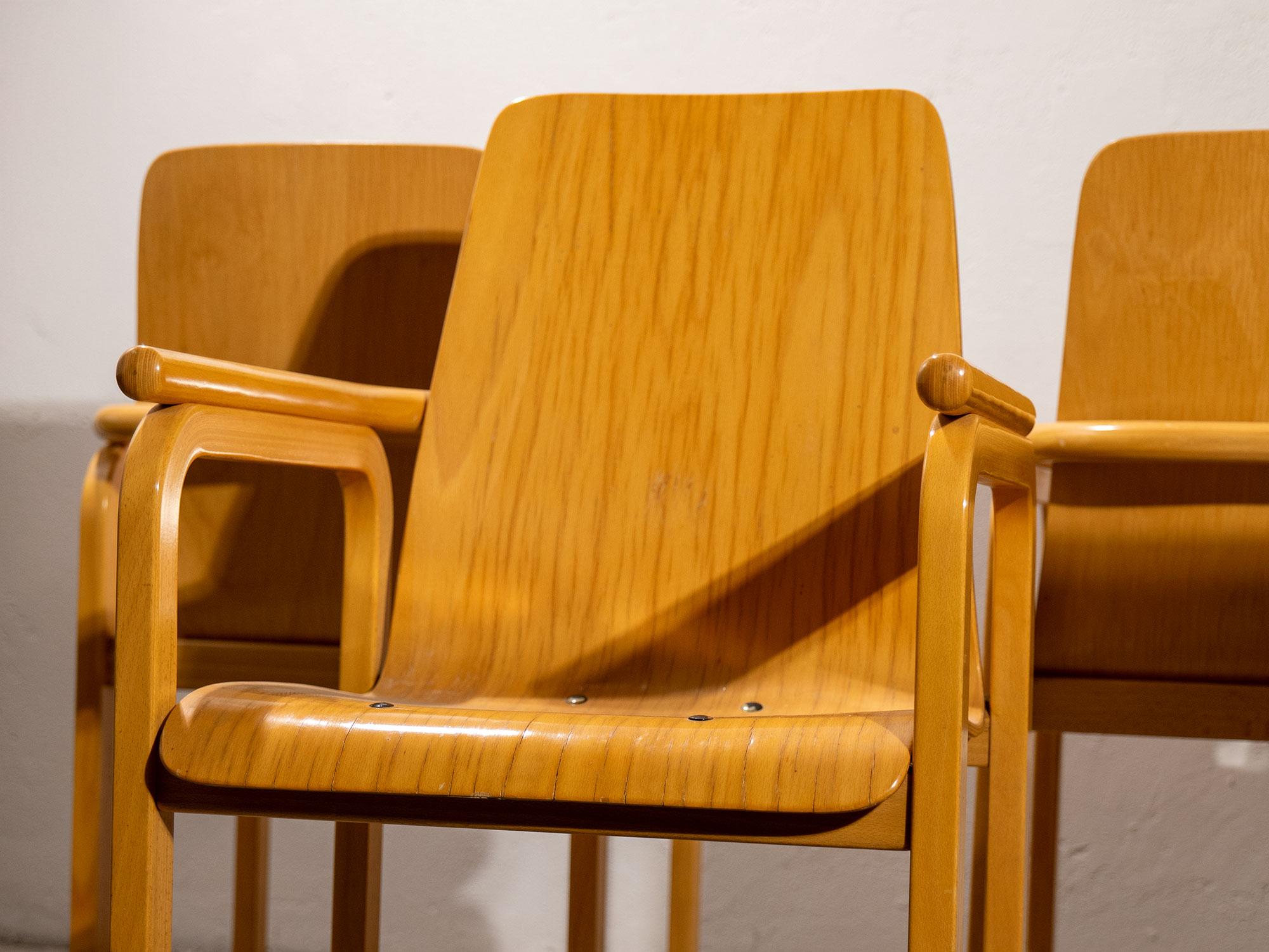 Wood Poltroncine in legno - anni '80 For Sale