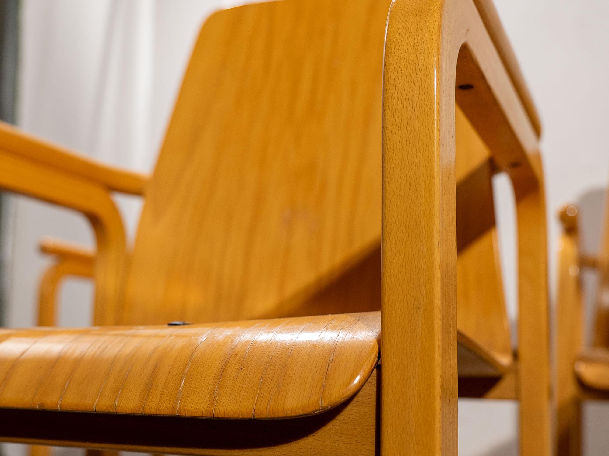 Poltroncine in legno - anni '80 For Sale 2