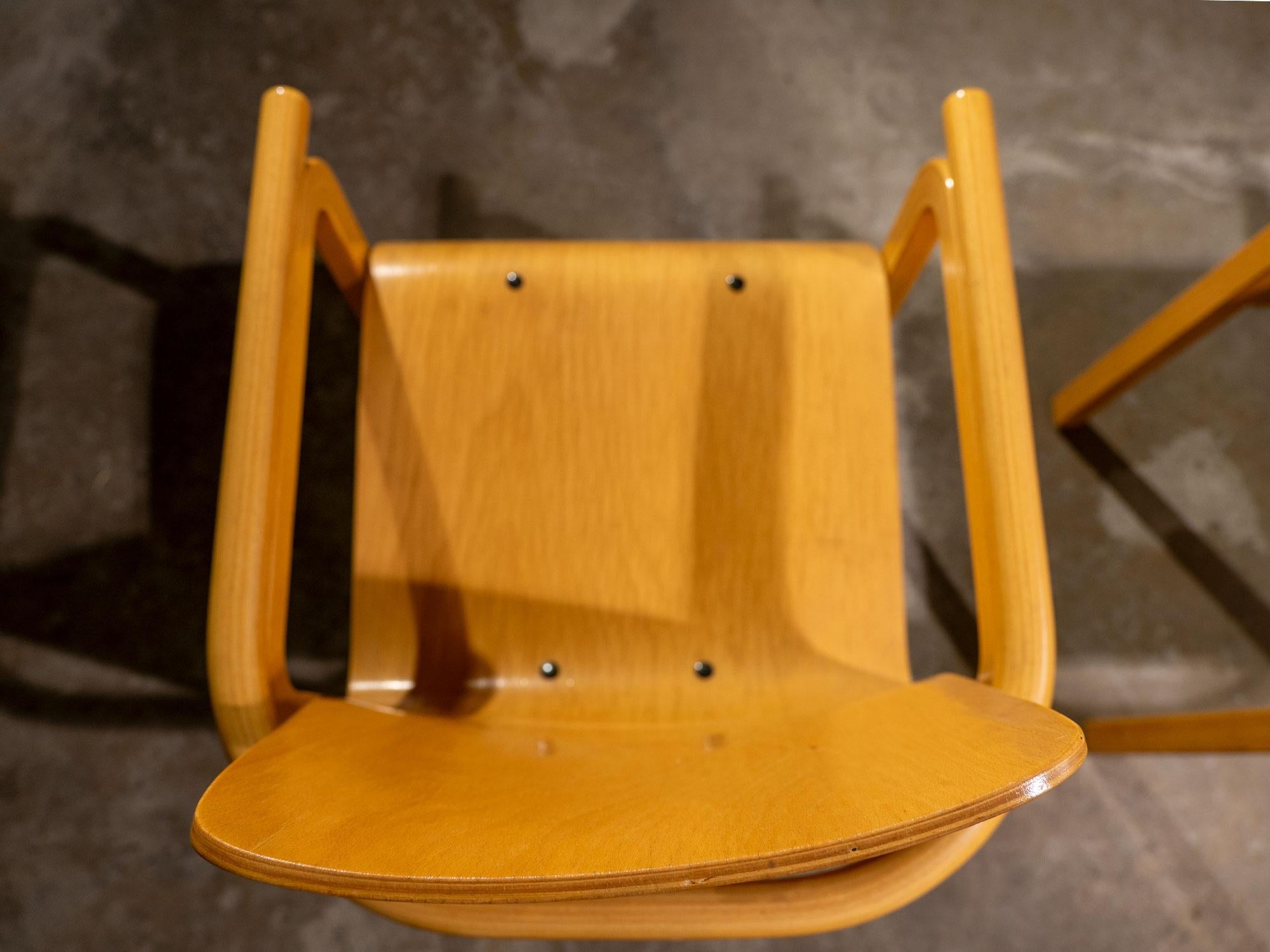 Poltroncine in legno - anni '80 For Sale 3