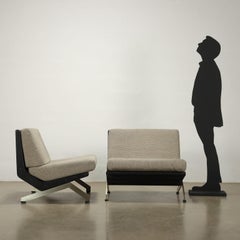 'Alessandra' armchairs by Gianni Moscatelli for Formanova Anni 60-70