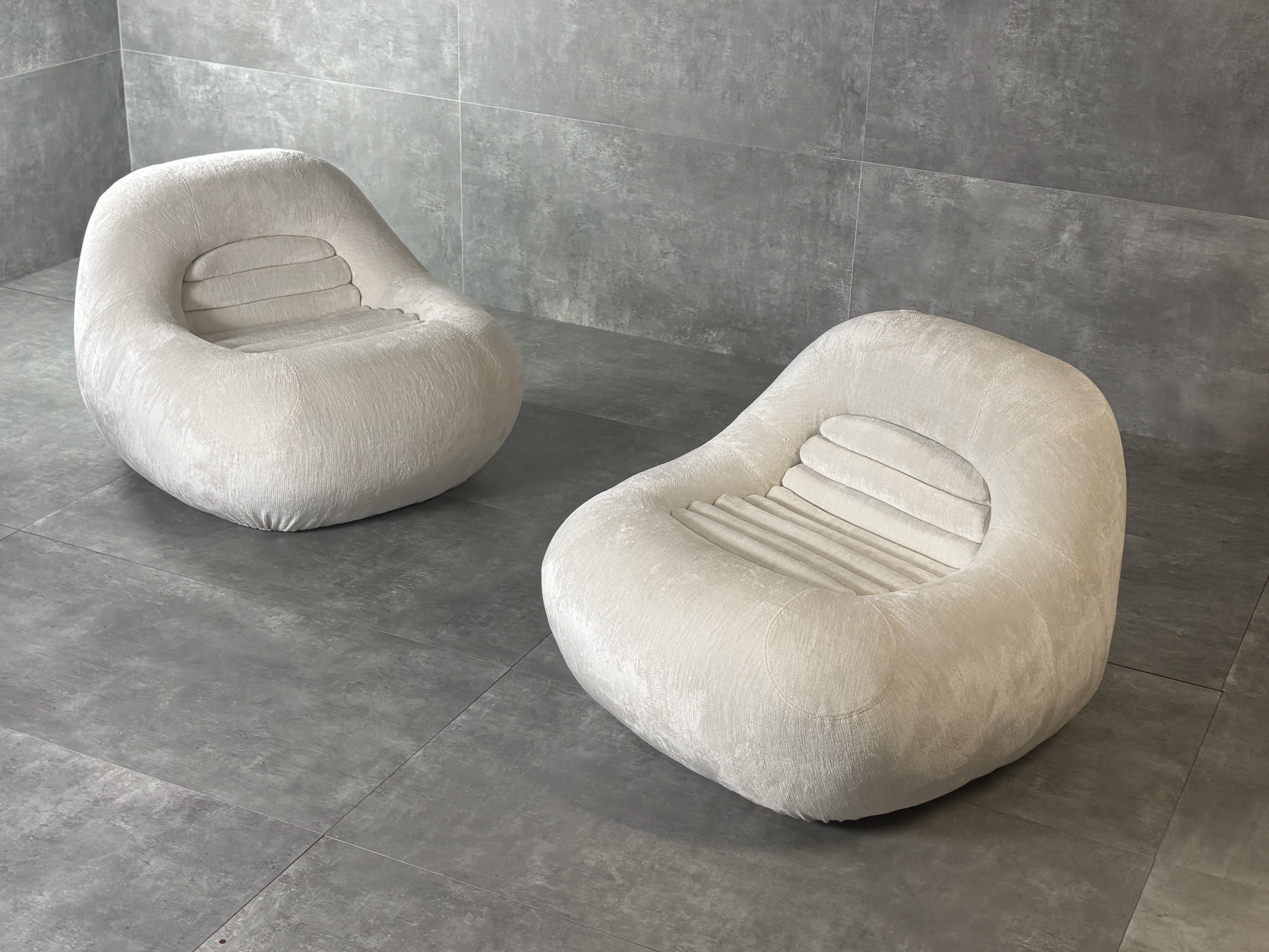 Poltrone ''Carrera'' di De Pas, Lomazzi e D'Urbino, originali anni '60, set di 2