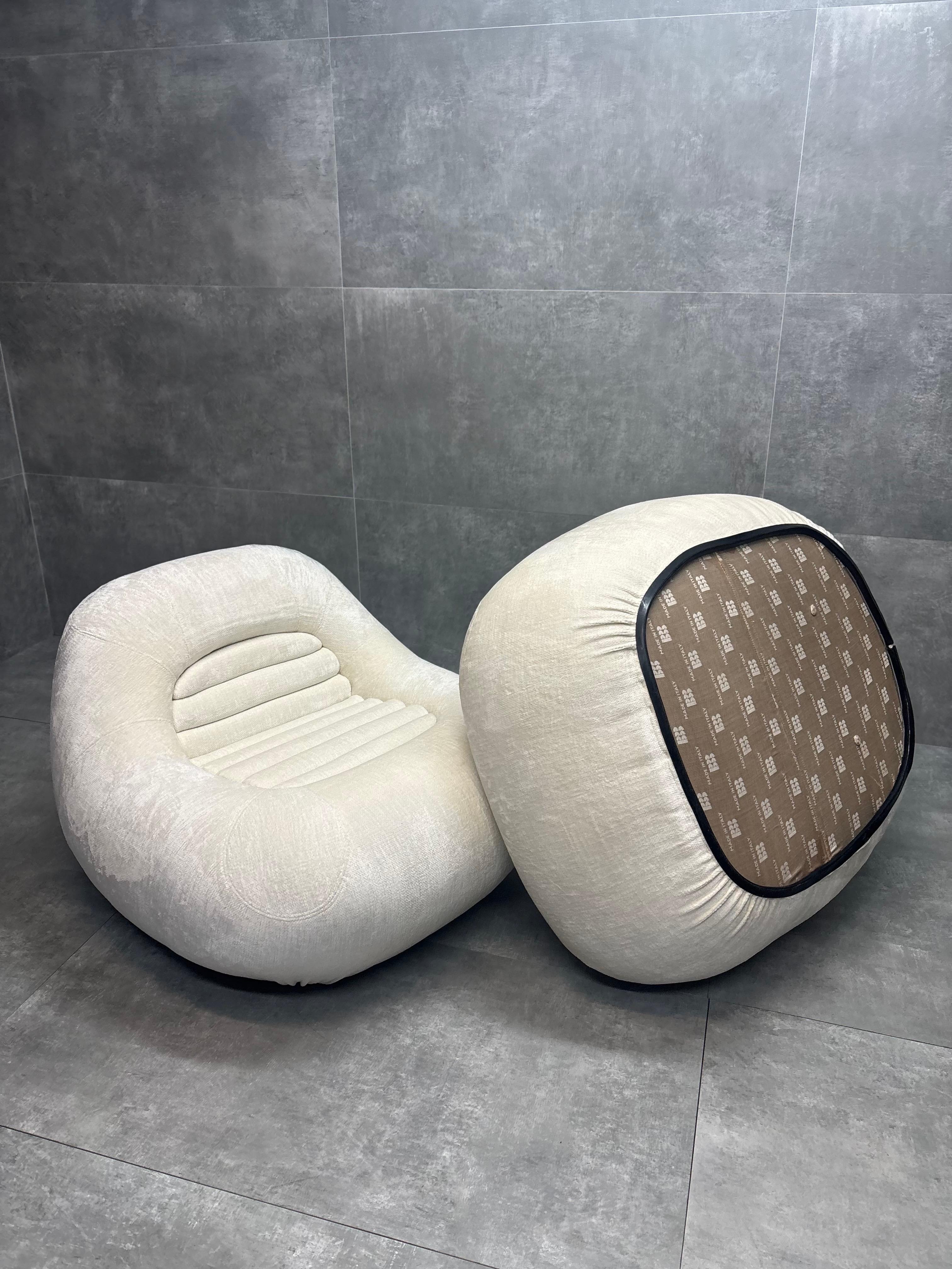 Poltrone ''Carrera'' di De Pas, Lomazzi & D'Urbino, anni '60, set di 2 in vendita 4