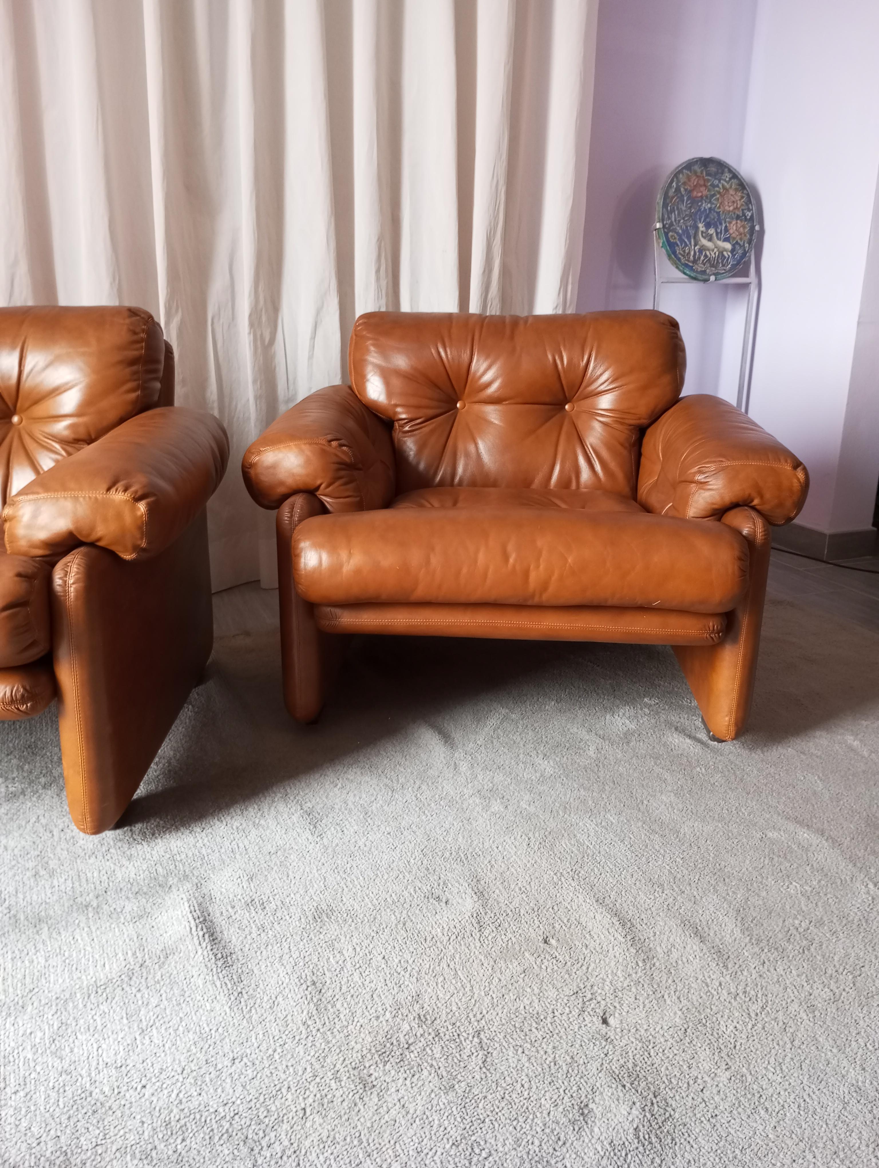 Armchairs  Coronado by Afra and Tobia Scarpa for C&B Italia In Good Condition In Firenze, FI