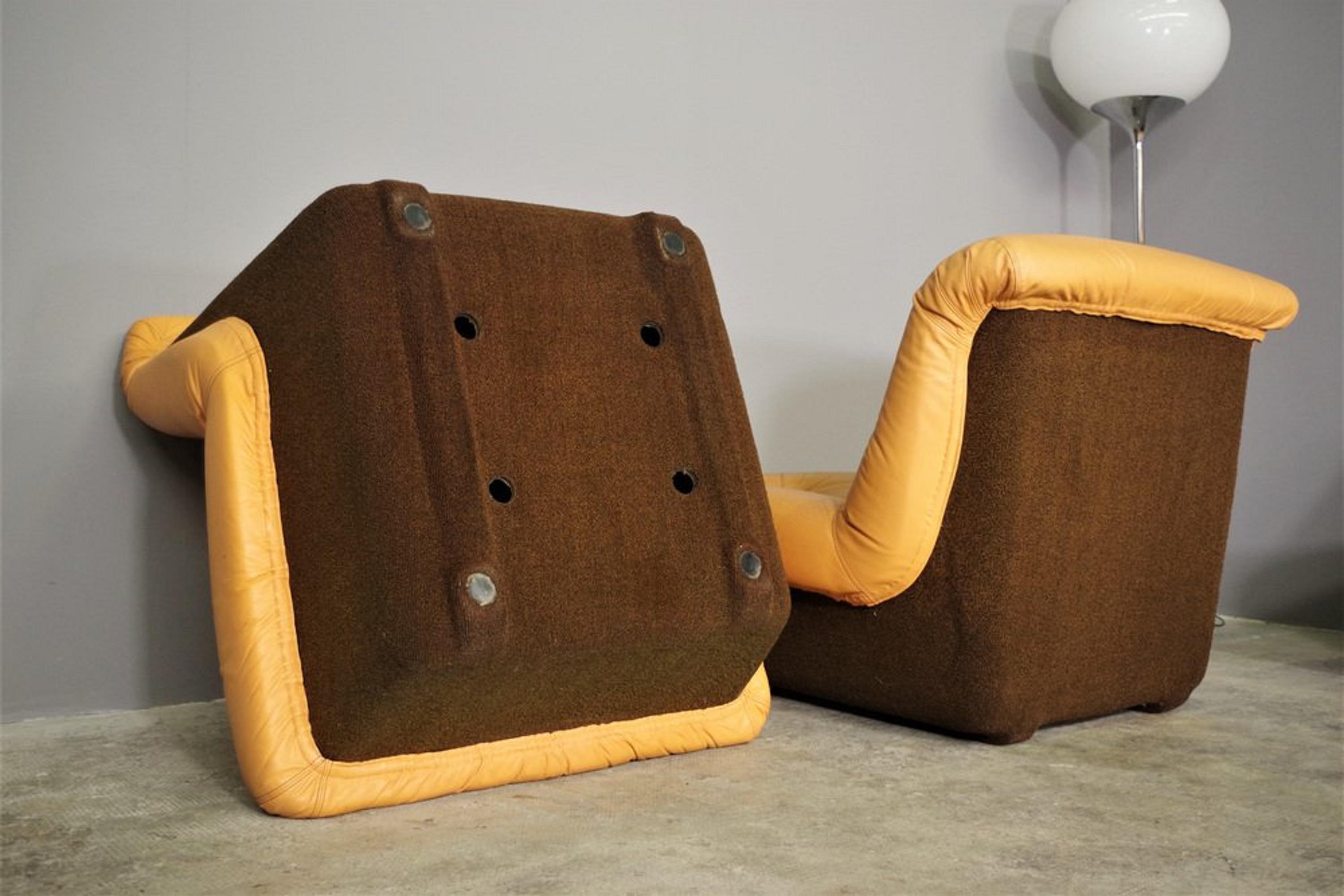 Armchairs by Lev & Lev, 1970s, set of 4 For Sale 5
