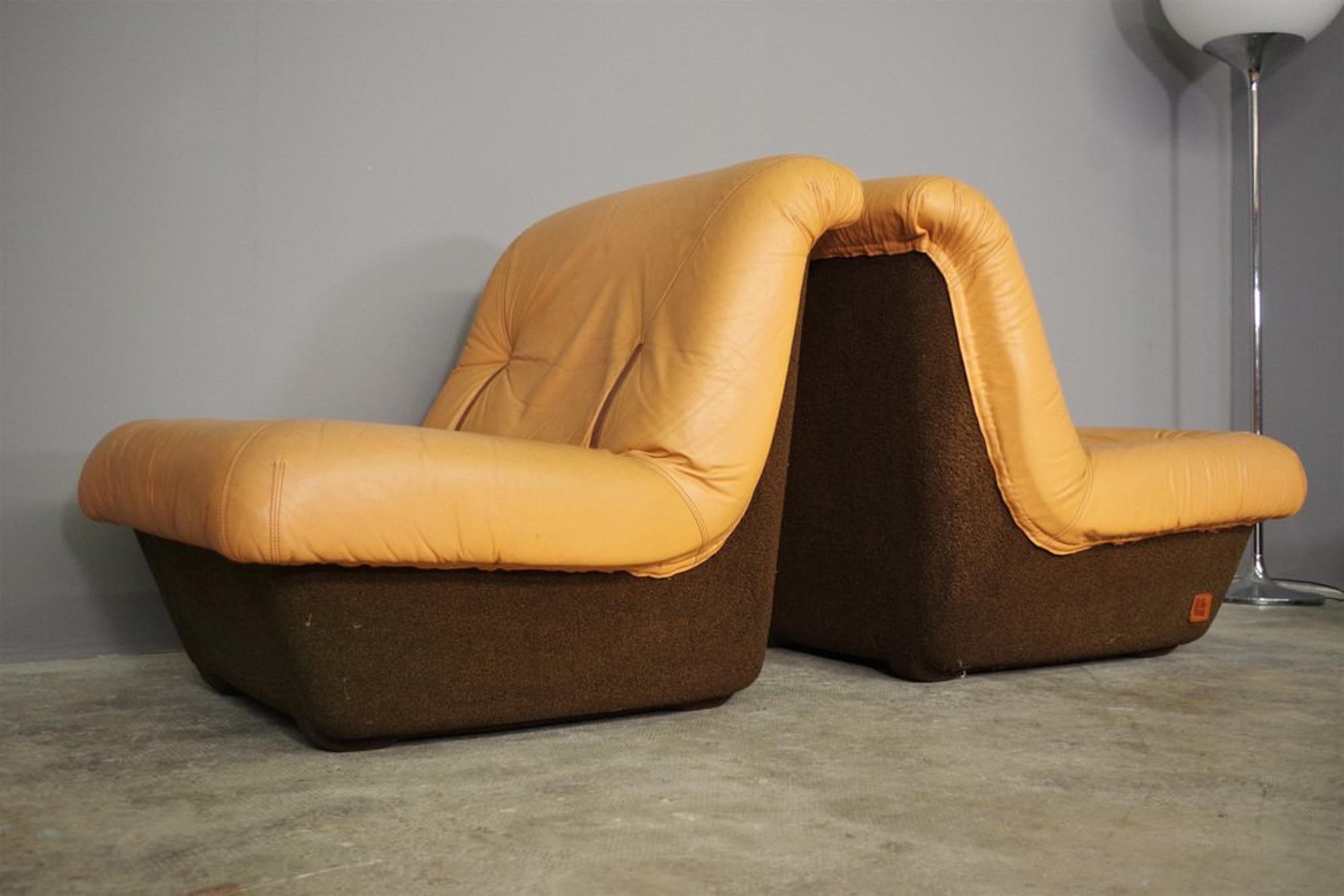 Armchairs by Lev & Lev, 1970s, set of 4 For Sale 1