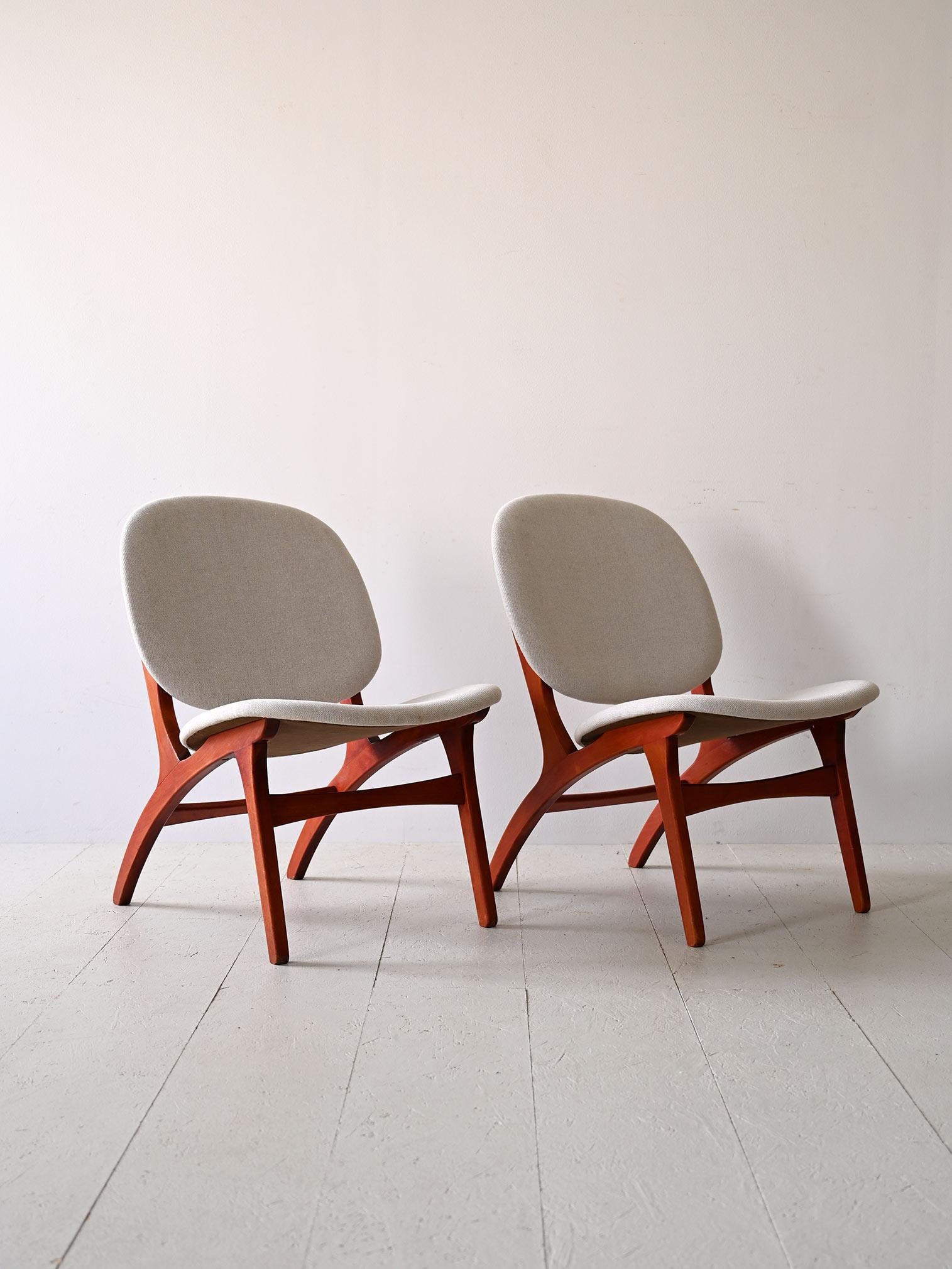 Scandinavian Modern Armchairs designed by Carl Edward Matthes For Sale