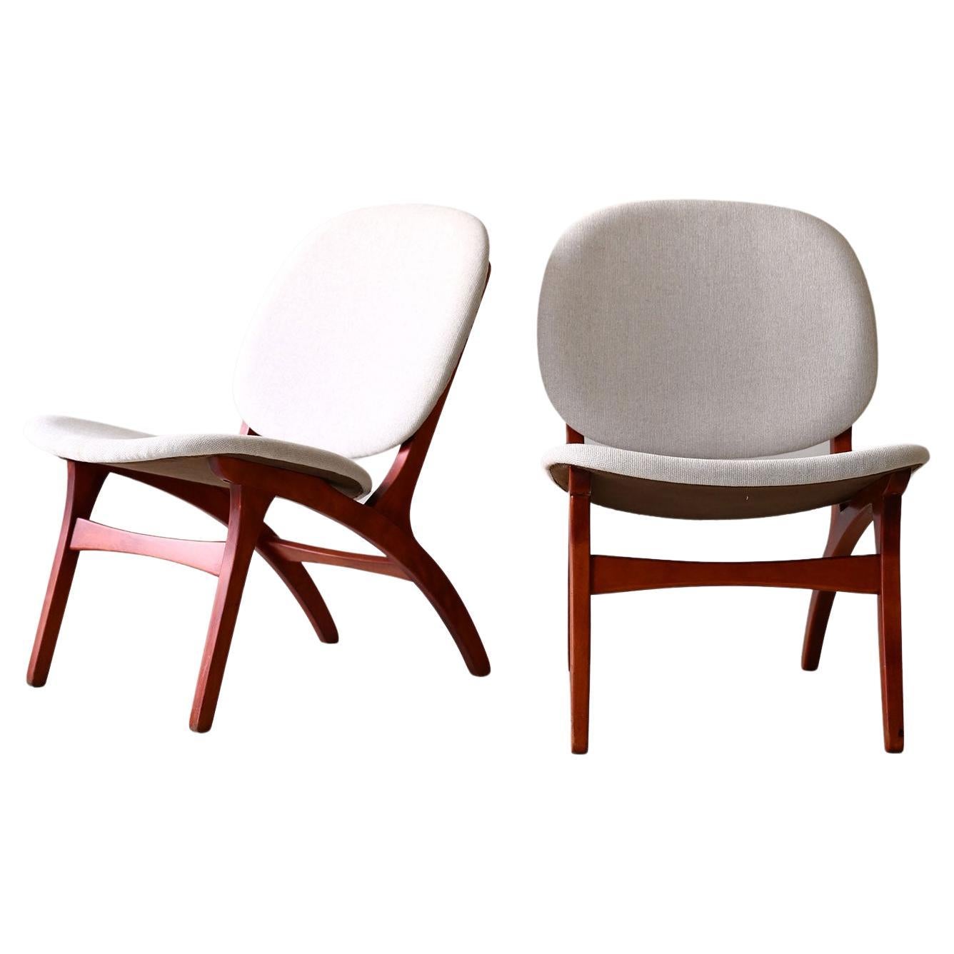 Armchairs designed by Carl Edward Matthes For Sale
