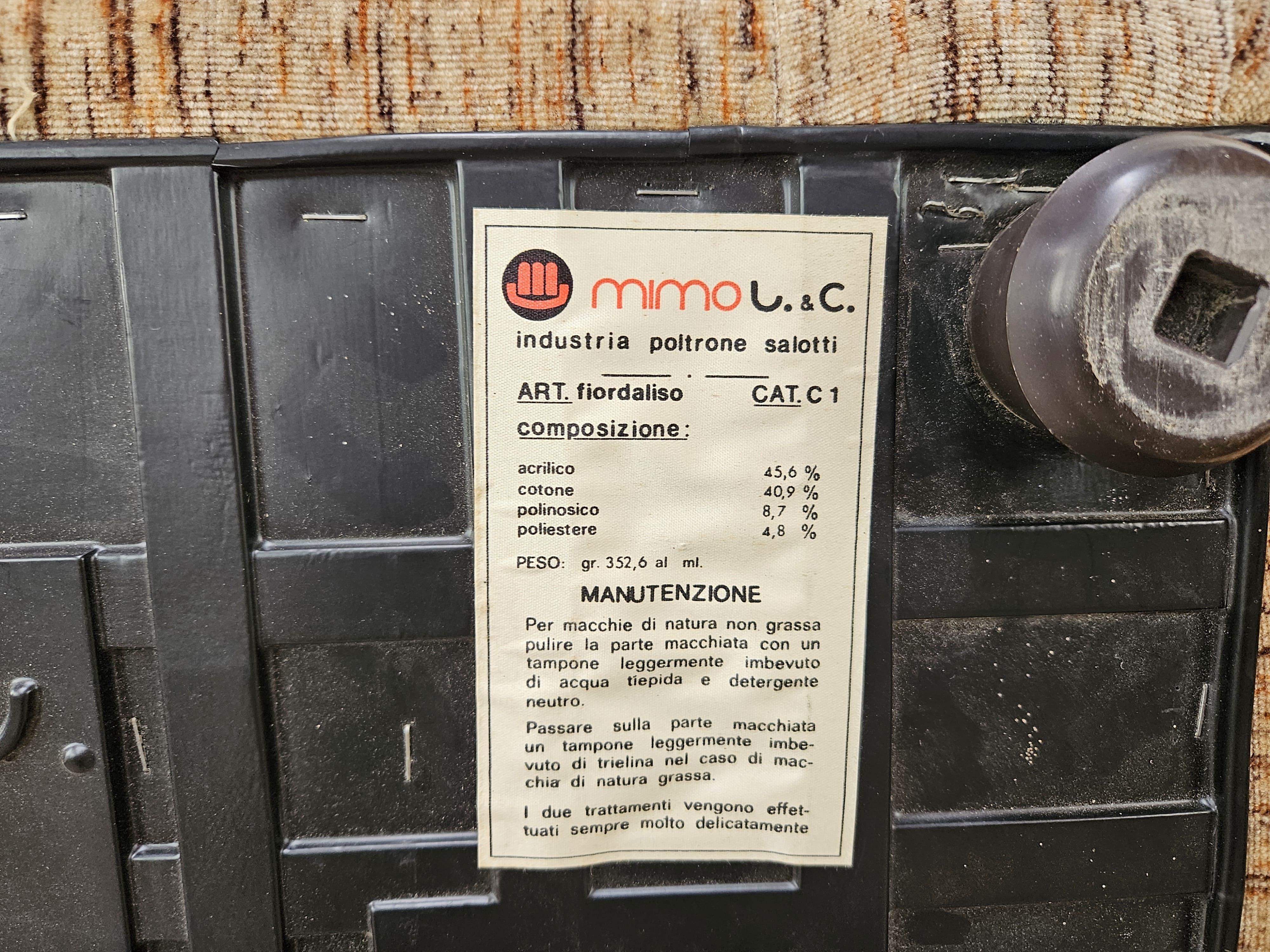 Poltrone Fiordaliso di Mimo Padova anni '70 7