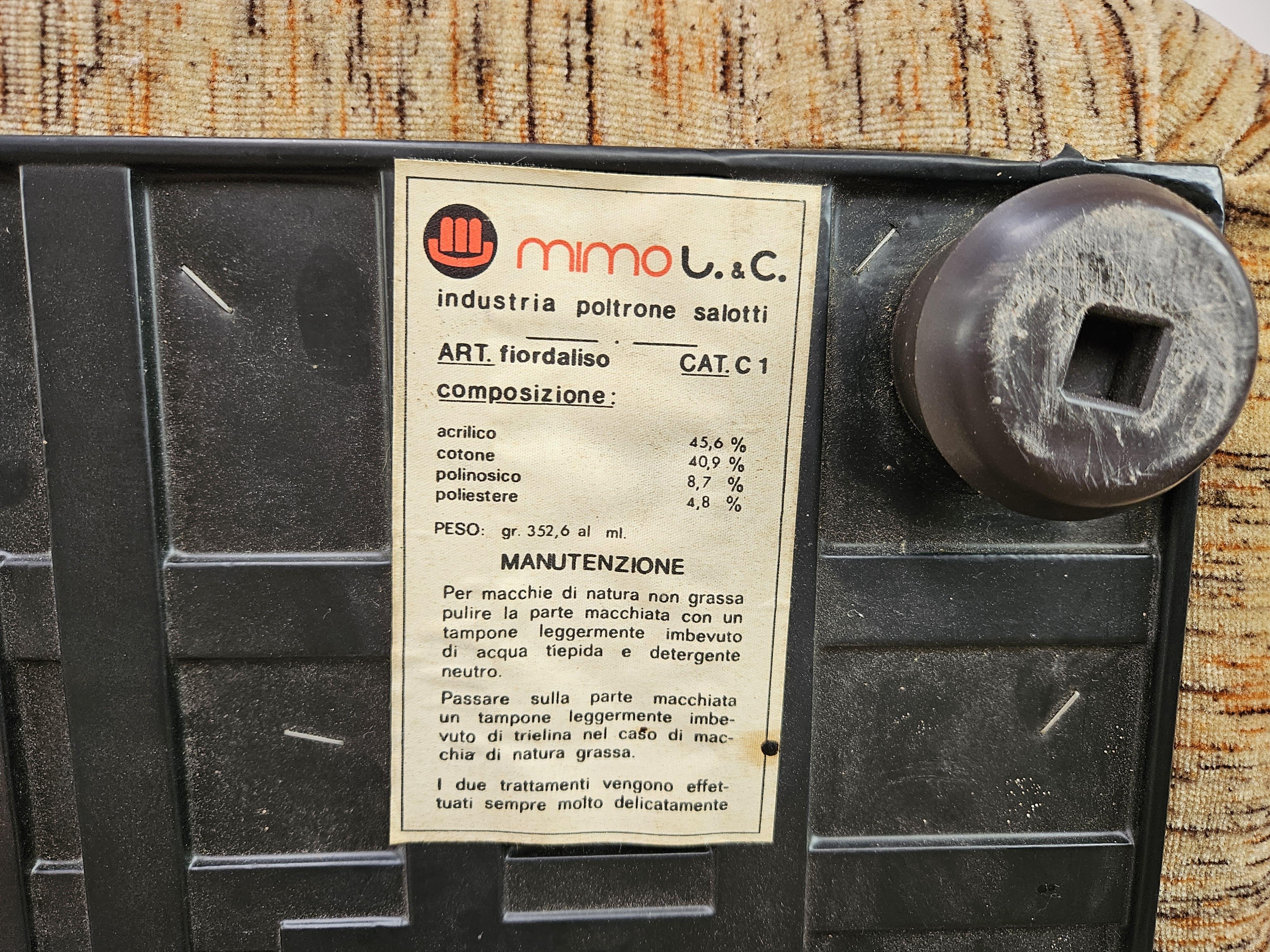 Poltrone Fiordaliso di Mimo Padova anni '70 9