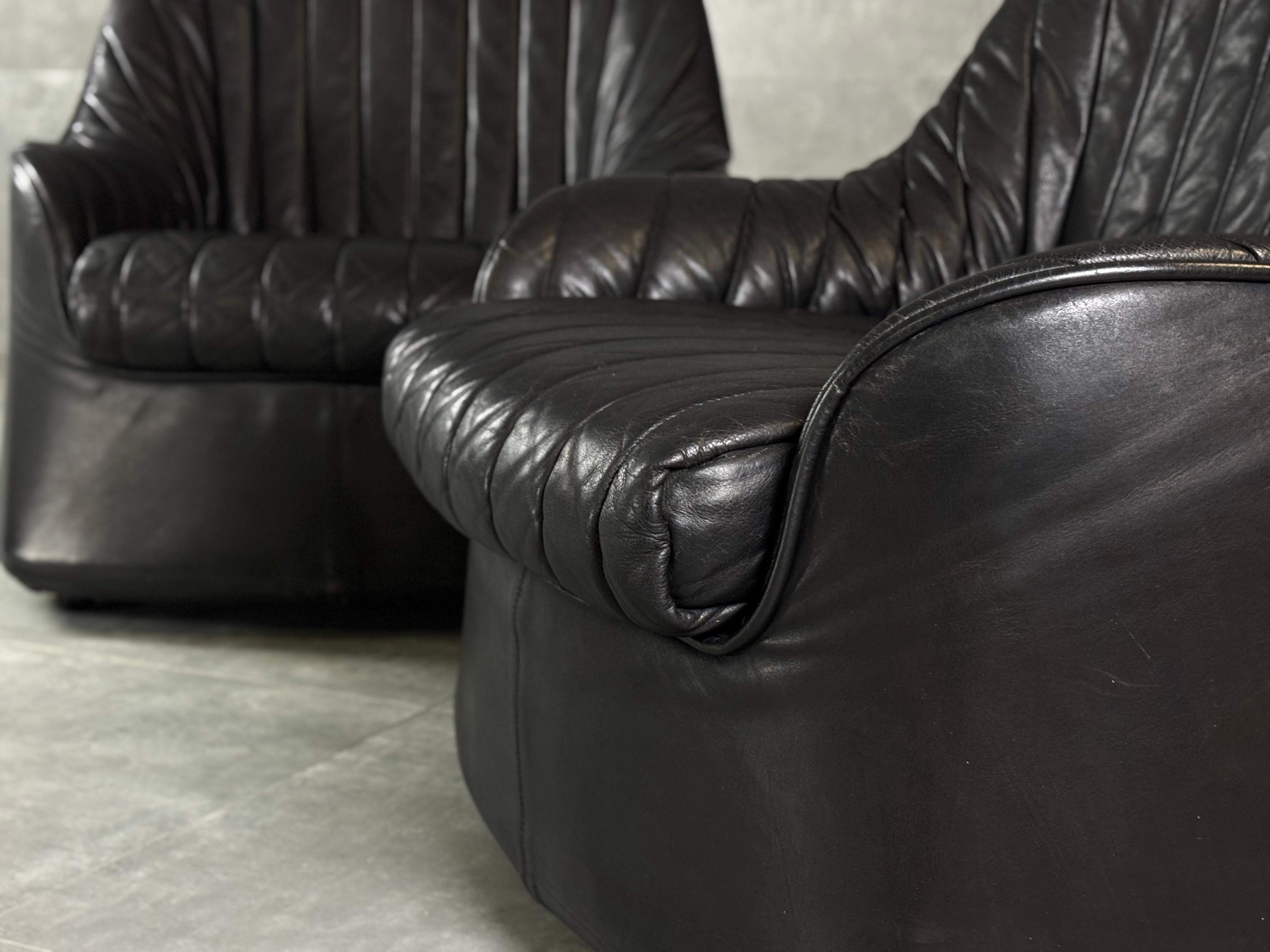 Late 20th Century Poltrone in pelle originale ''Ciprea'' di Afra e Tobia Scarpa, Cassina, 1970s, 2 For Sale