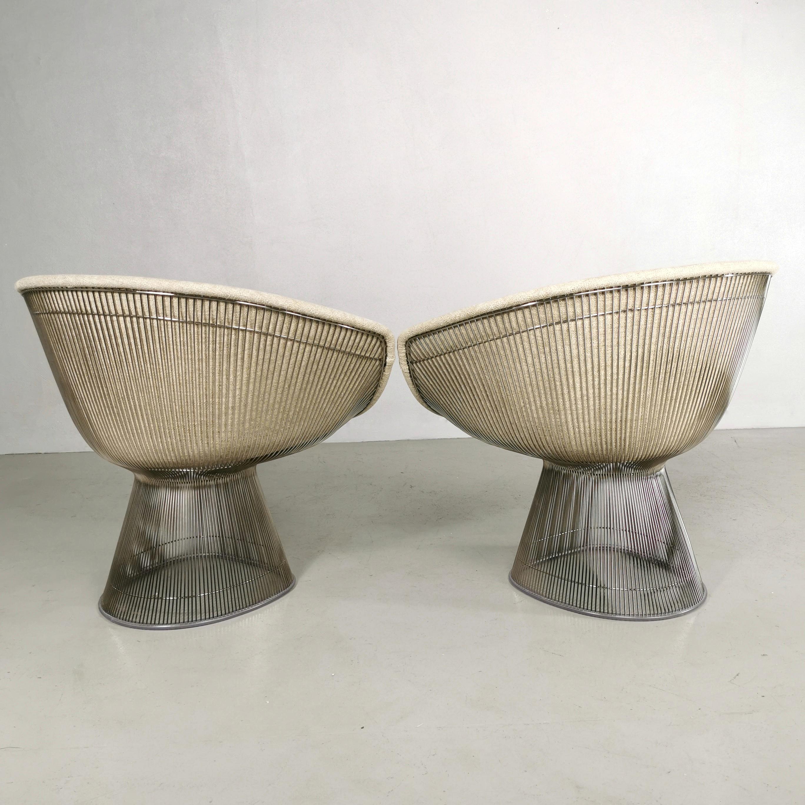 set di 2 Poltrone Lounge Platner Knoll  In Excellent Condition For Sale In Milano, MI