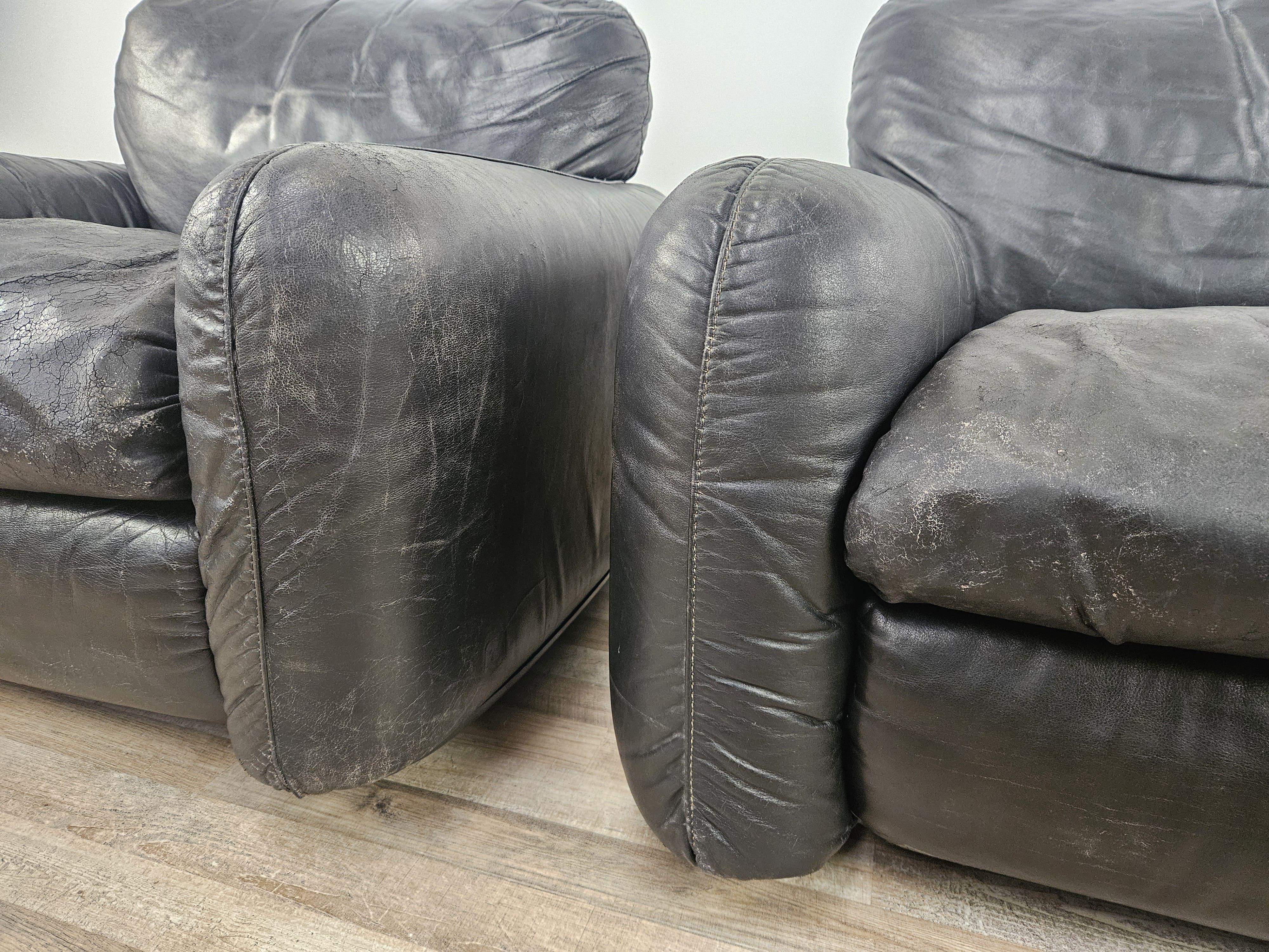 Fauteuils en cuir 