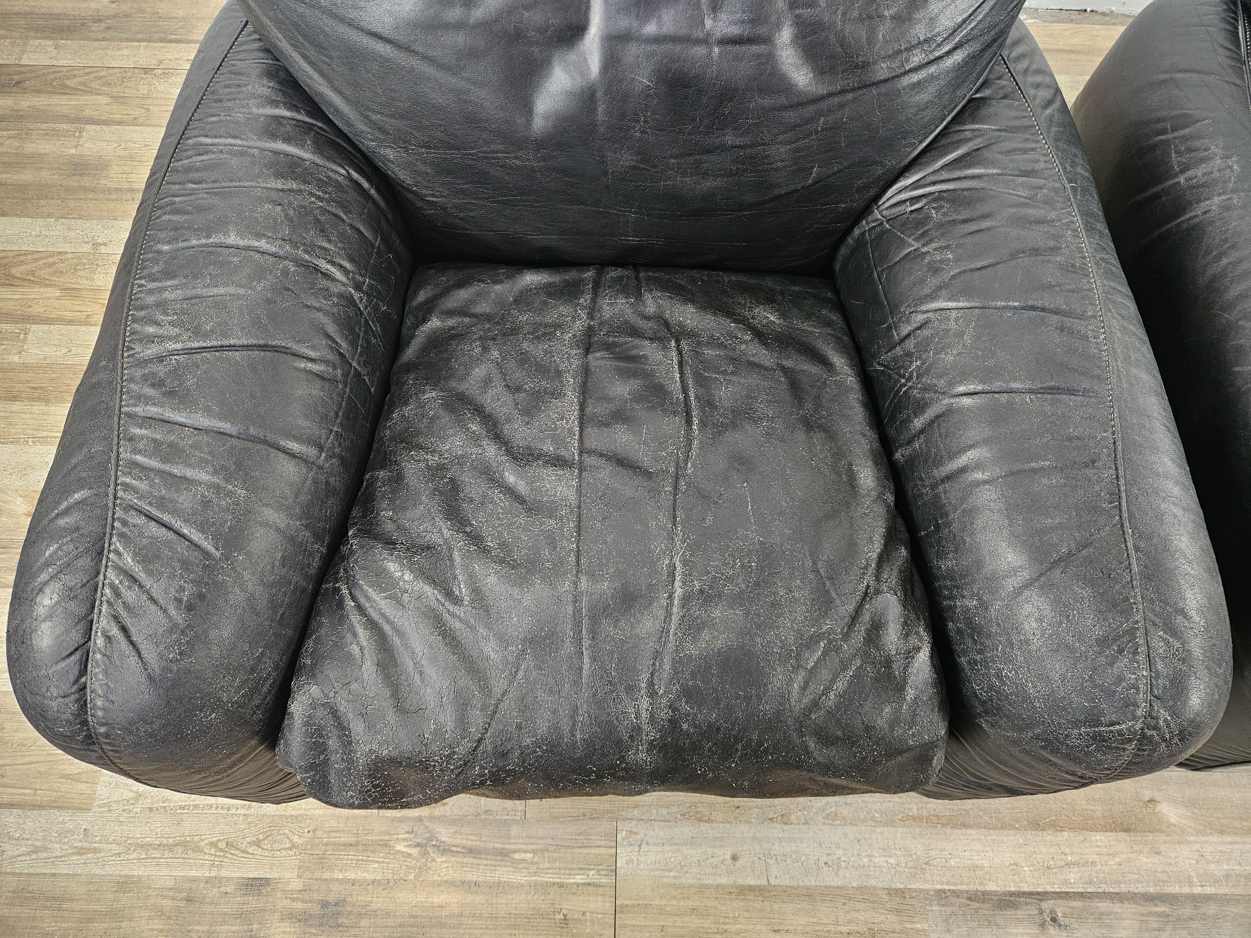 Late 20th Century Fauteuils en cuir 