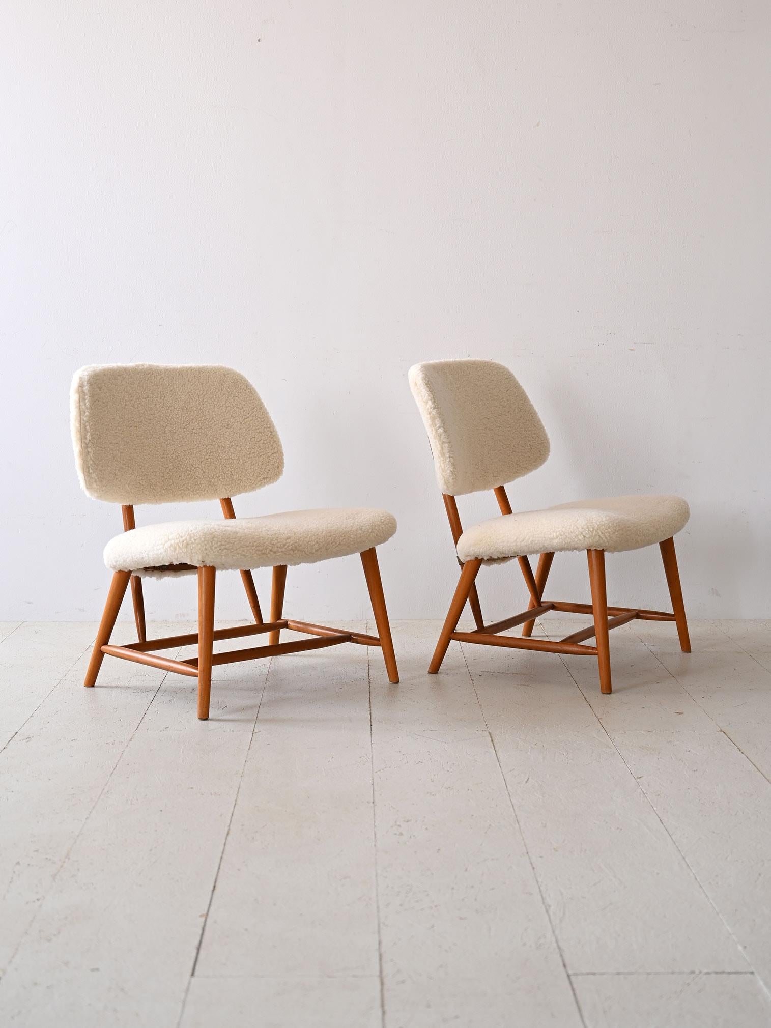 Scandinavian Modern Scandinavian armchairs by Alf Svensson For Sale