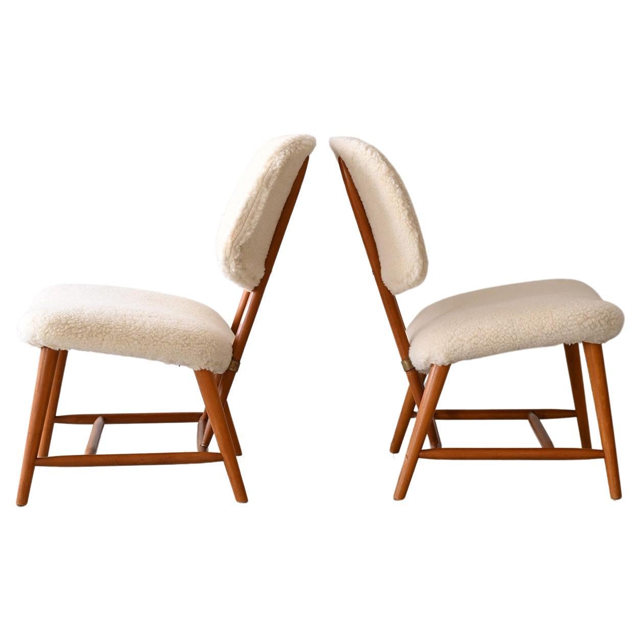 Scandinavian armchairs by Alf Svensson For Sale