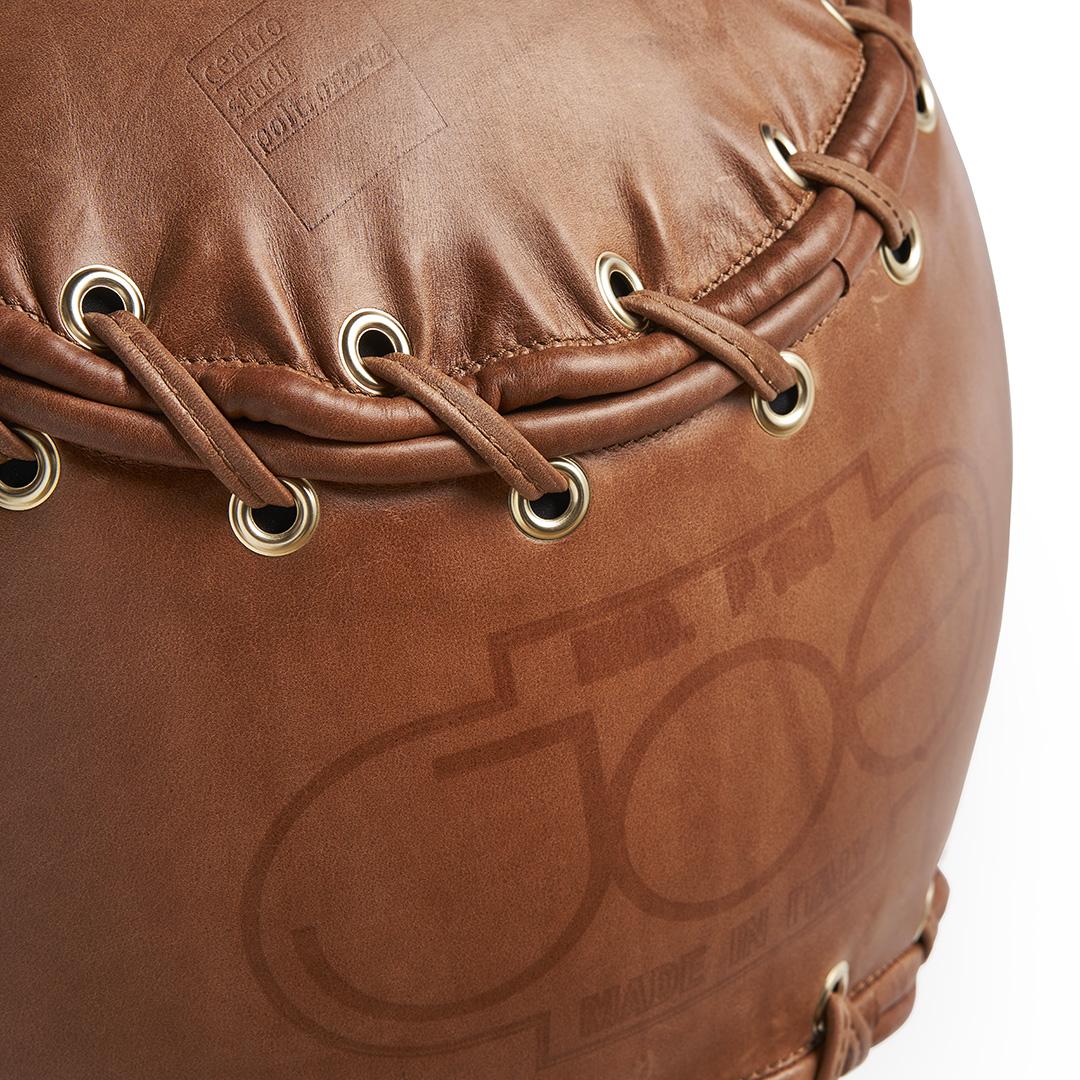 Cuir Poltronova JOE BALL Pouf by De Pas, D'Urbino, Lomazzi en vente