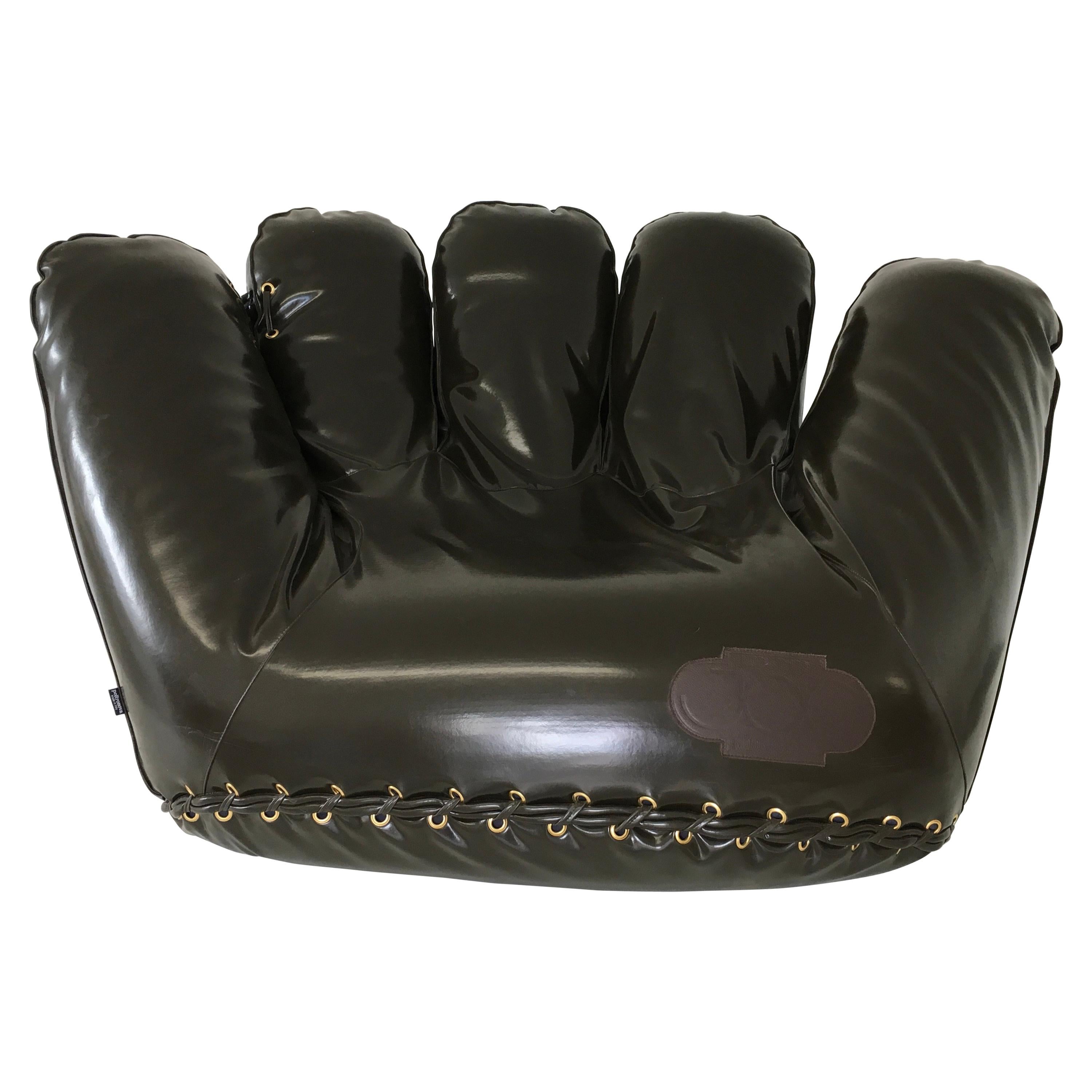 Poltronova "Joe" Chair in Patent Leather For Sale
