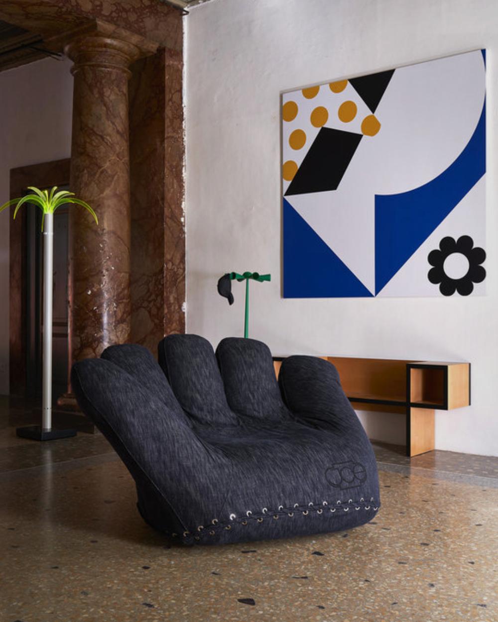 Contemporary Poltronova JOE JEANS Armchair by De Pas, D’Urbino, Lomazzi For Sale