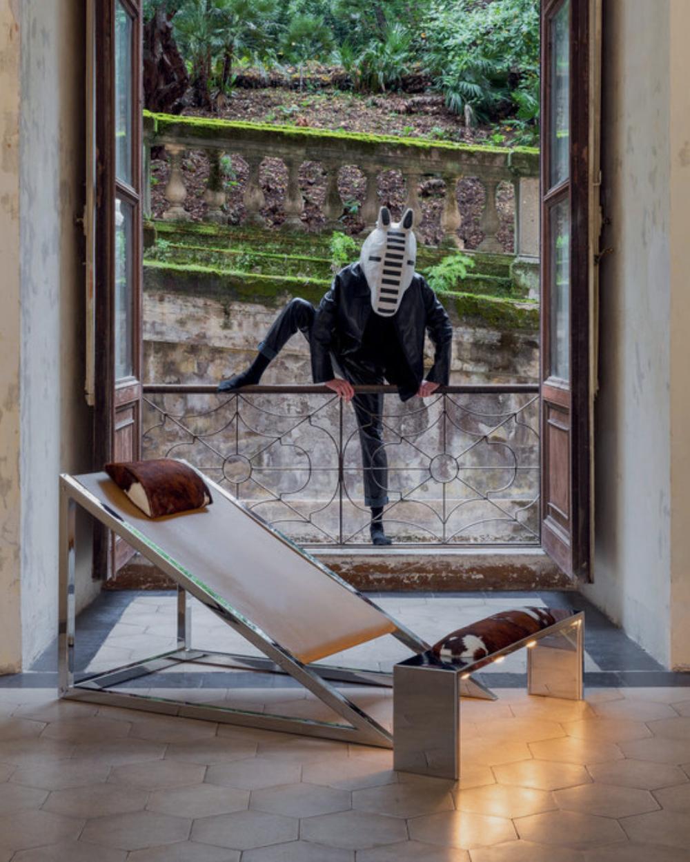 Metallo Poltrona Poltronova MIES di Archizoom Associati in vendita