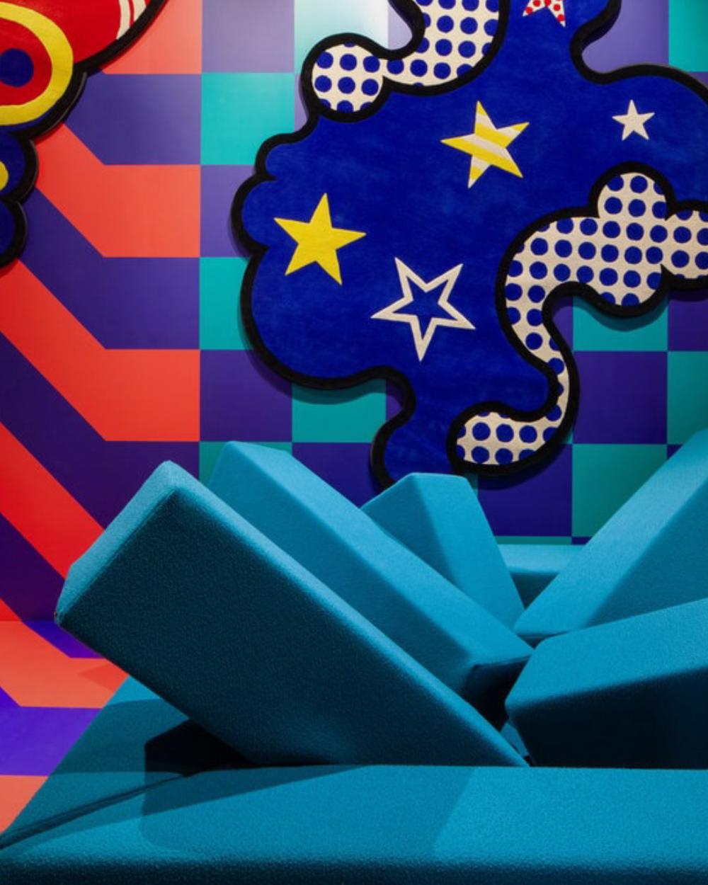 Sofá Poltronova RUMBLE Azul by Gianni Pettena en venta 3